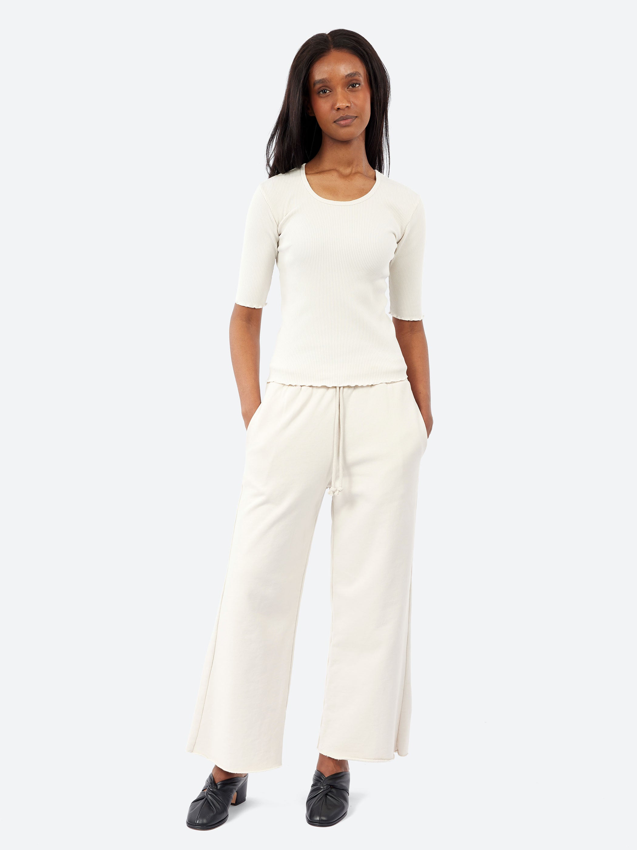 Ruffle Rib Tee