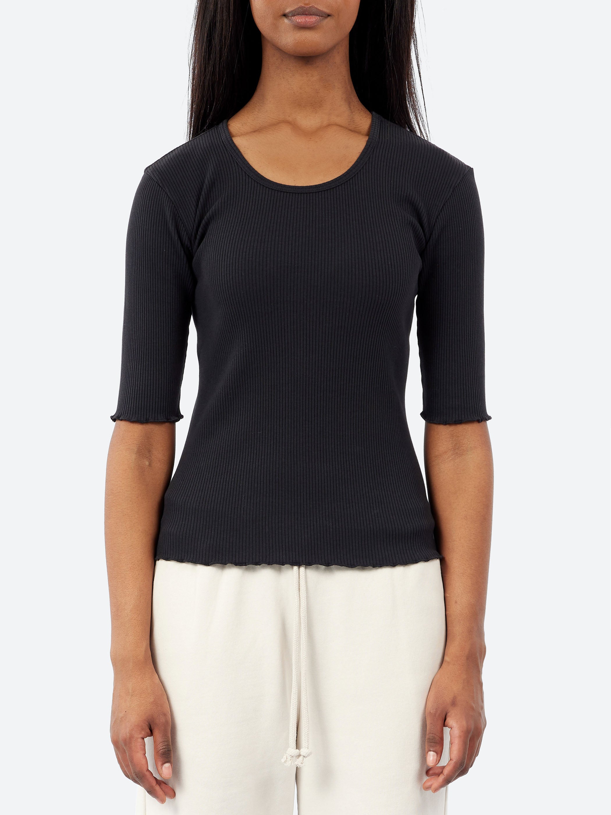 Ruffle Rib Tee