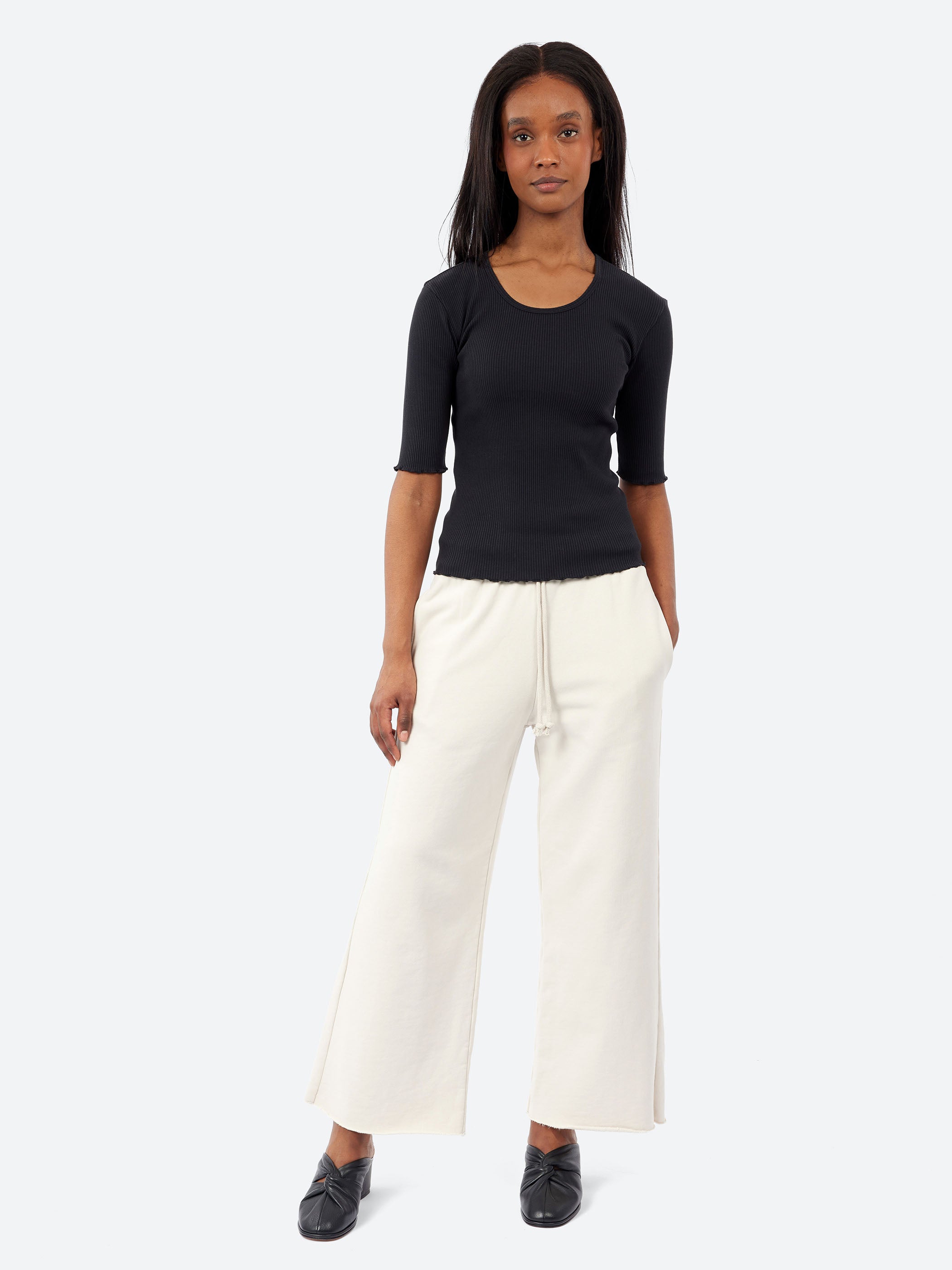 Ruffle Rib Tee