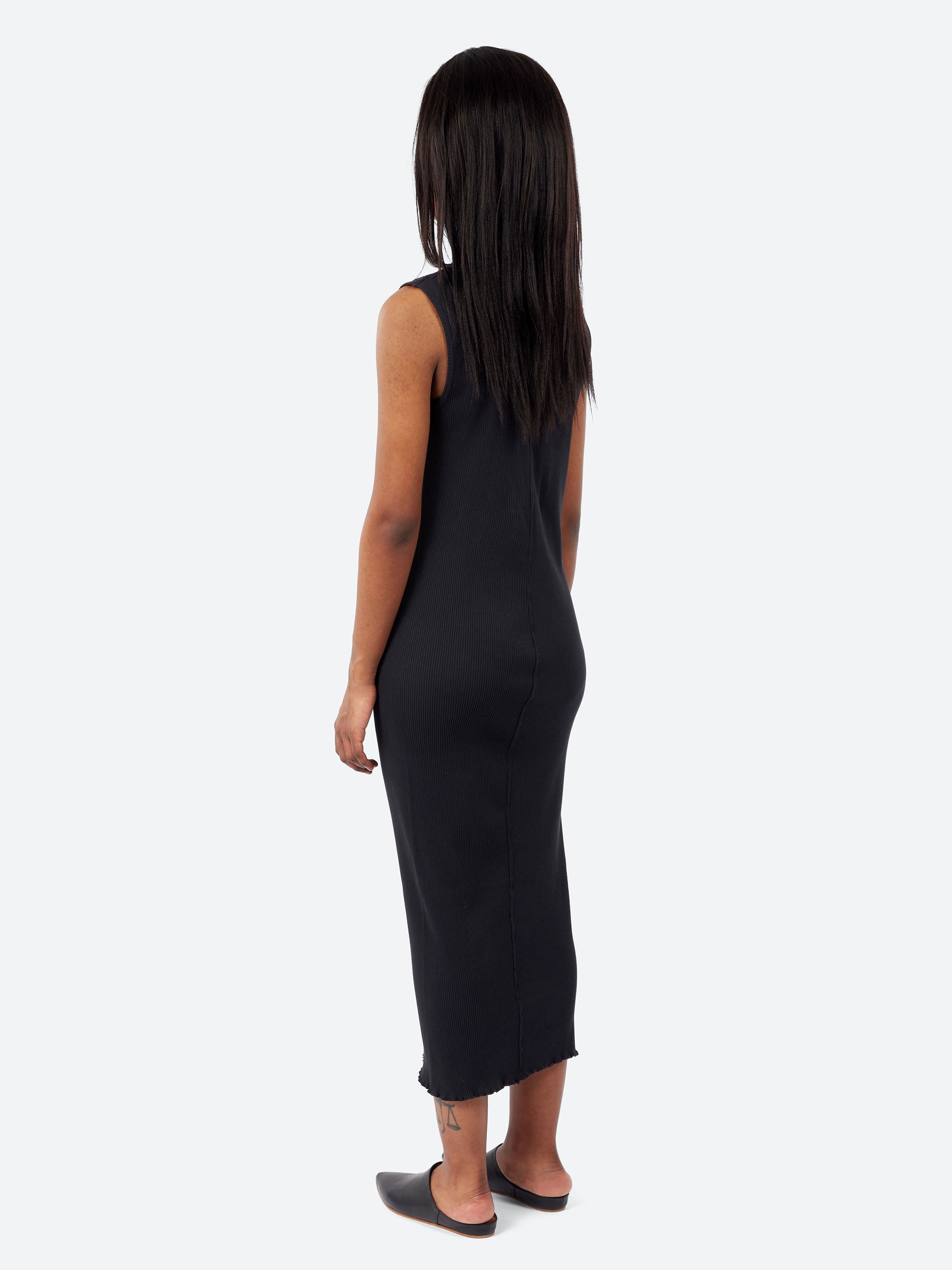 Ruffle Rib Dress