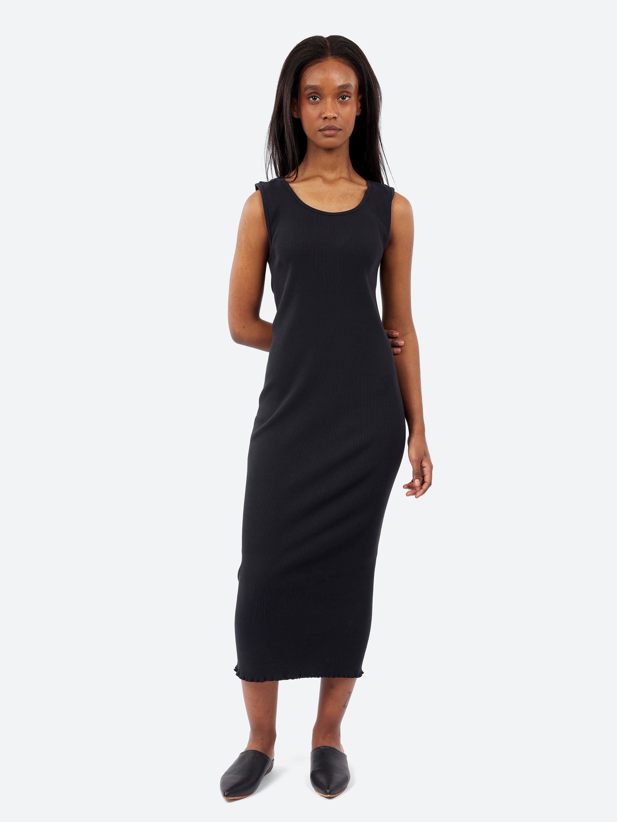 Ruffle Rib Dress