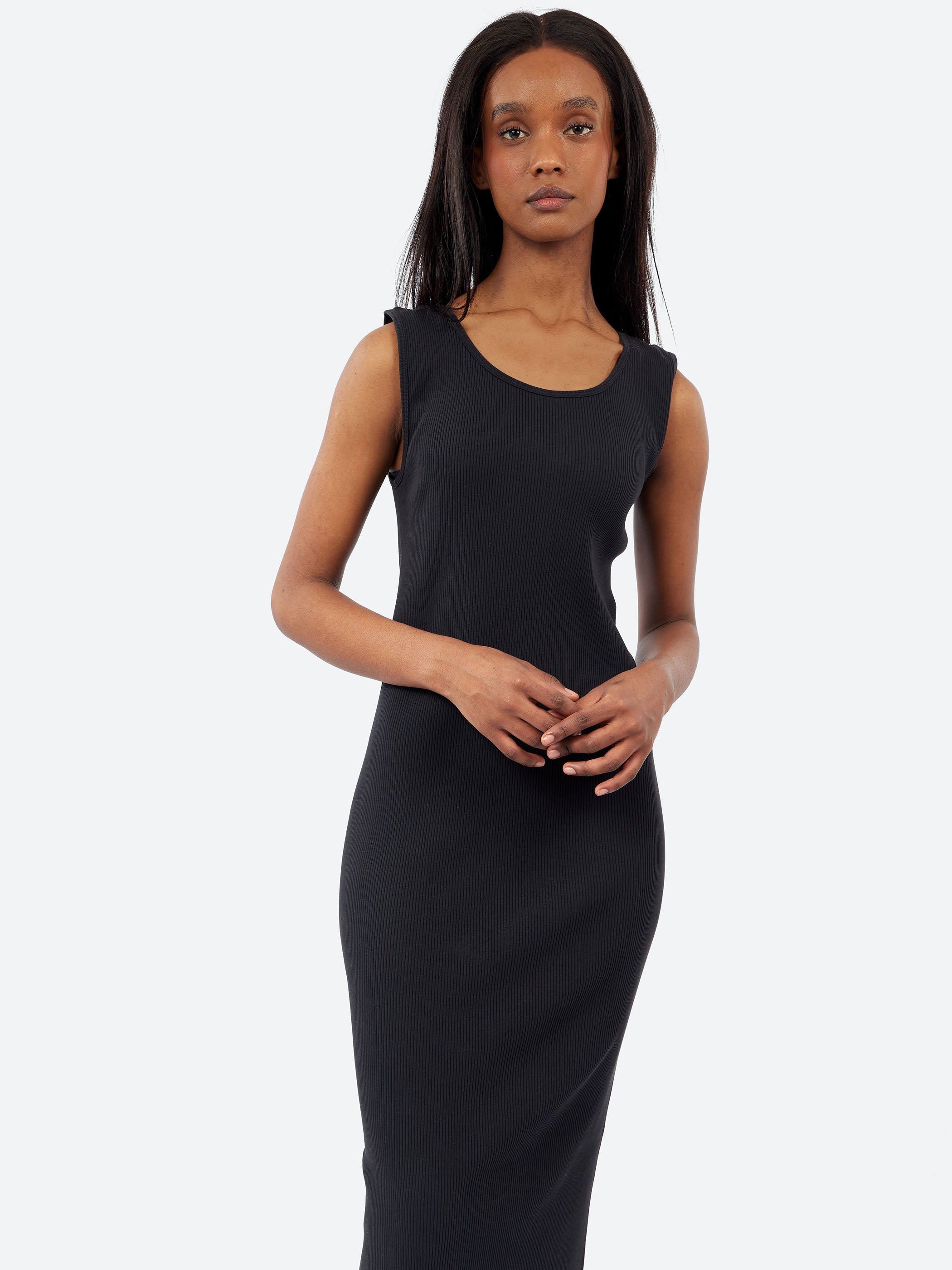 Ruffle Rib Dress