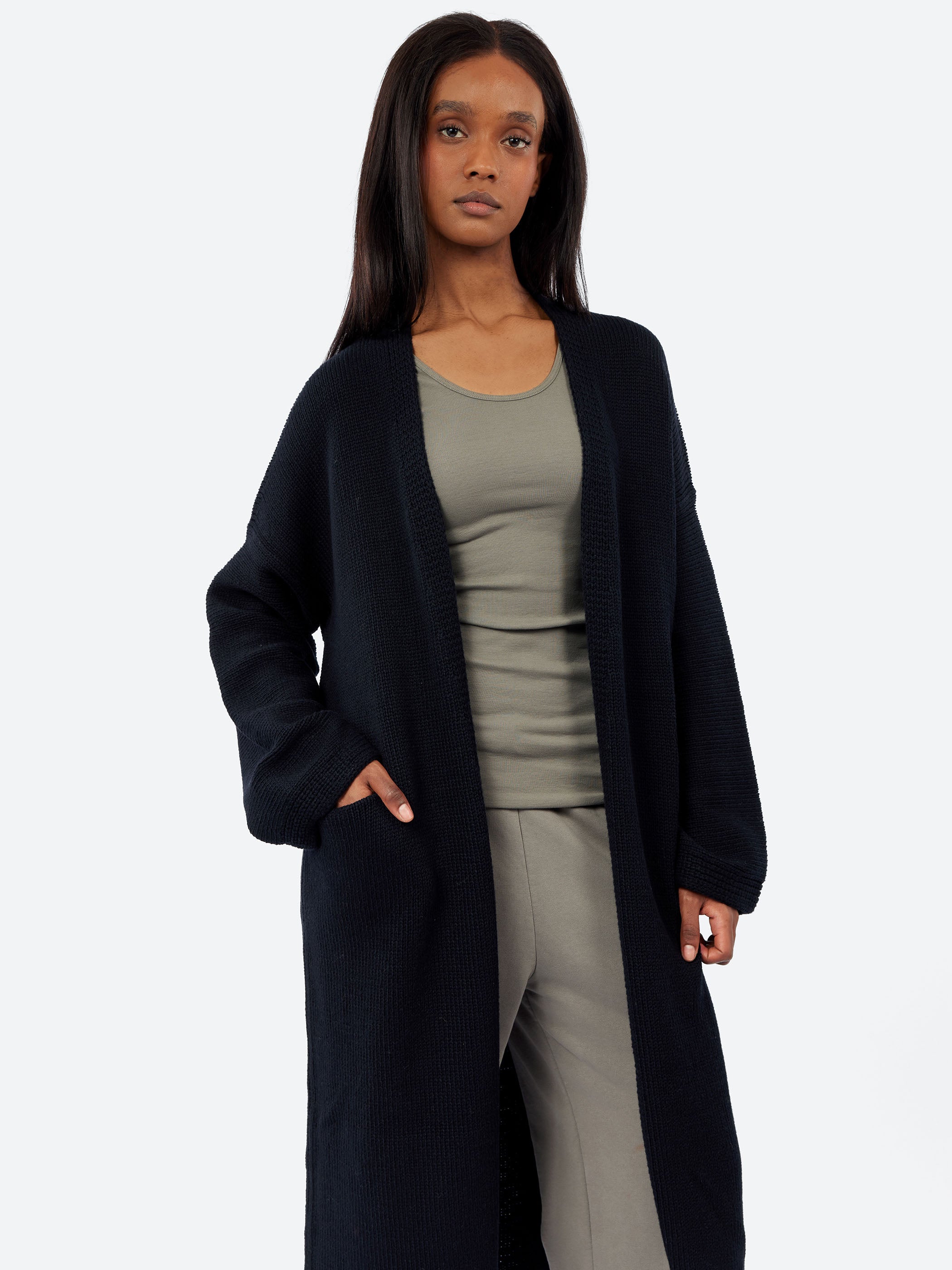 Long Open Cardigan