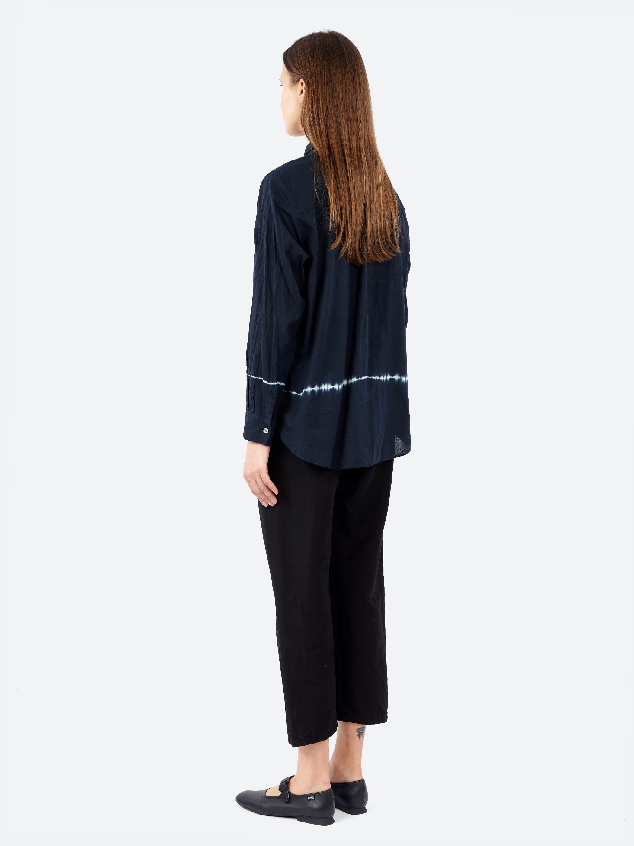 Voile Crinkle Yarn Dye Blouse