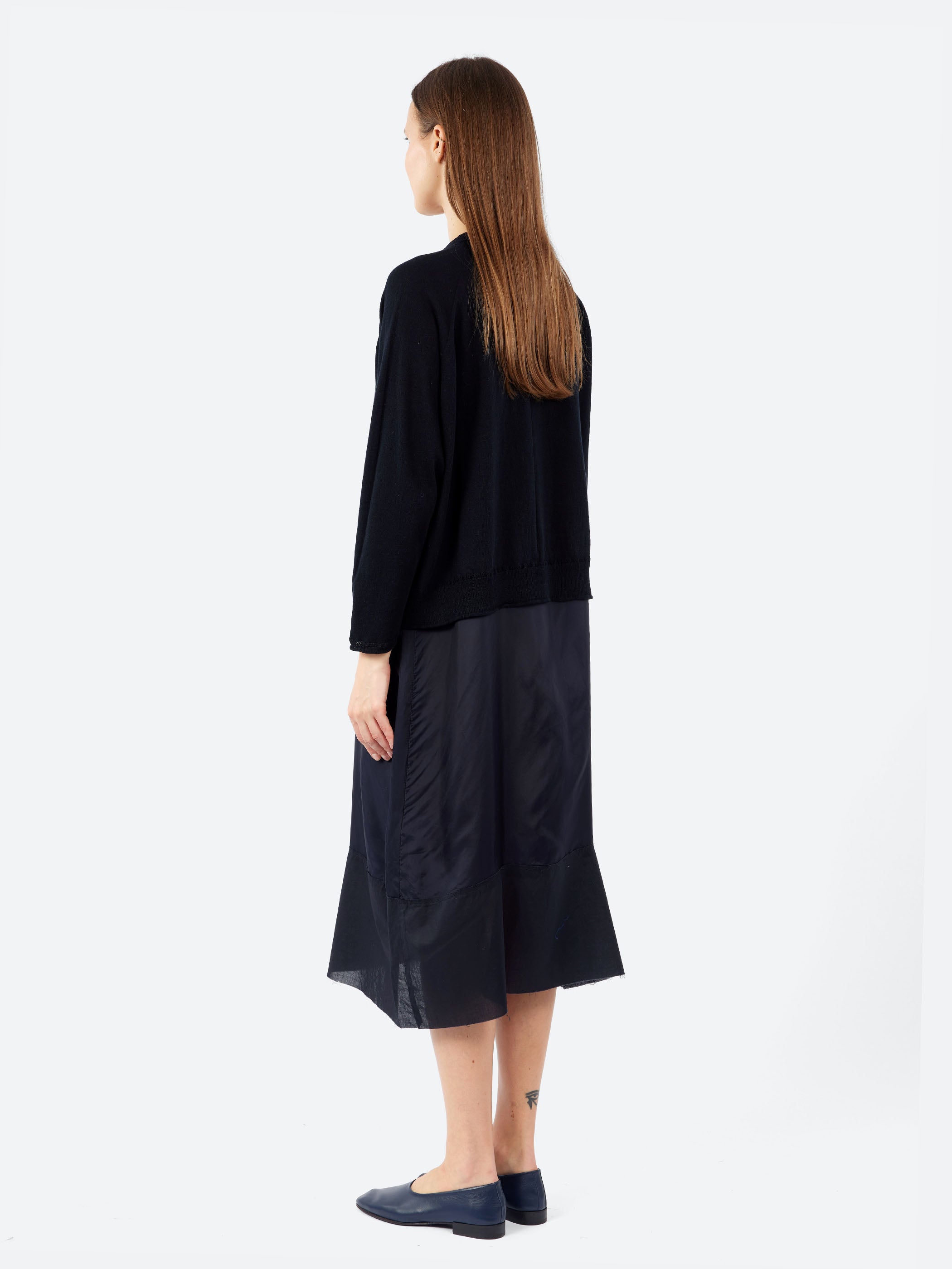 Pas de Calais - Cotton Linen Cardigan in Black – gravitypope