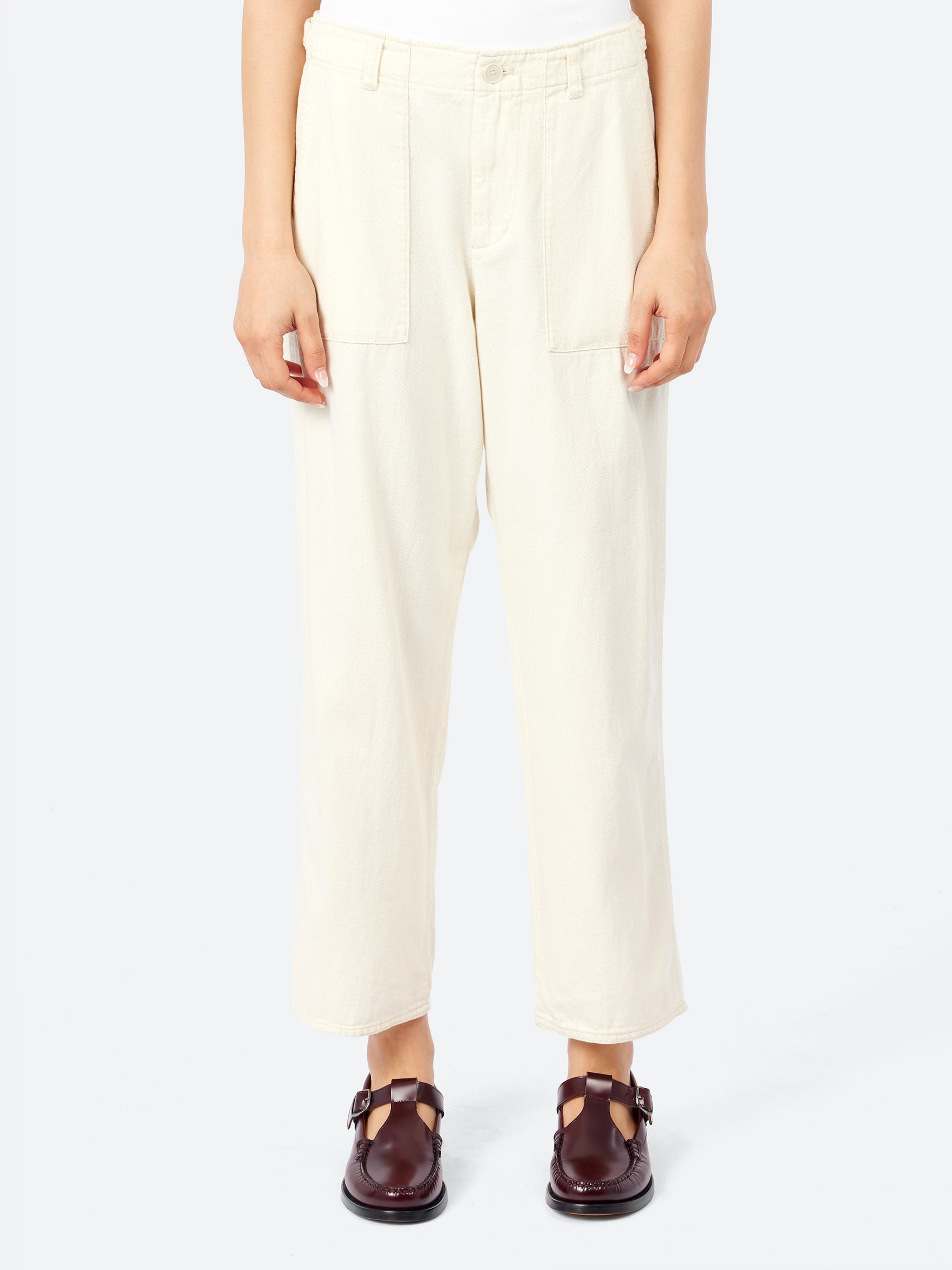 pas de calais アイボリー カジュアルパンツ 36 Pas de Calais - Baker Pants in Ivory – gravitypope