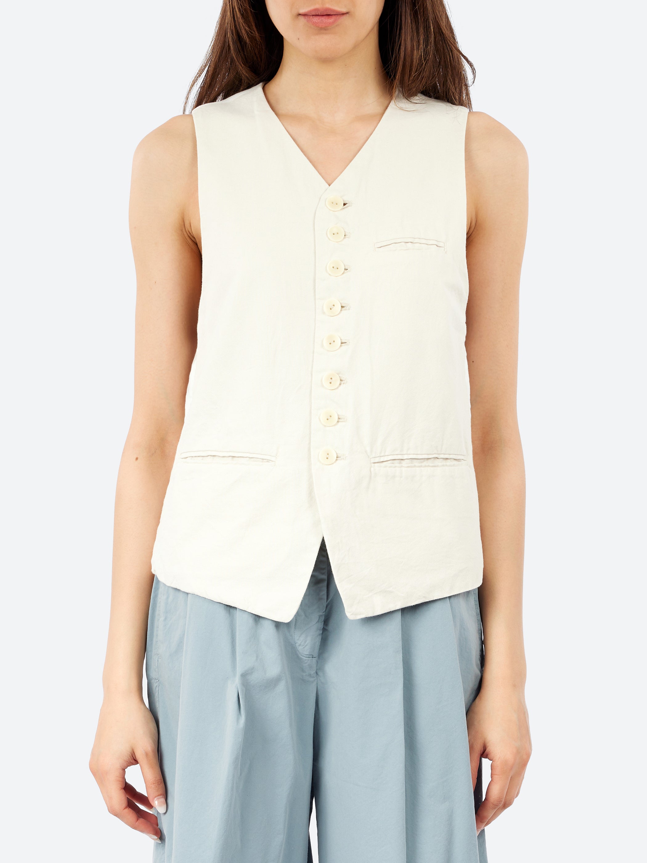 Yarn Dyed Oxford Vest