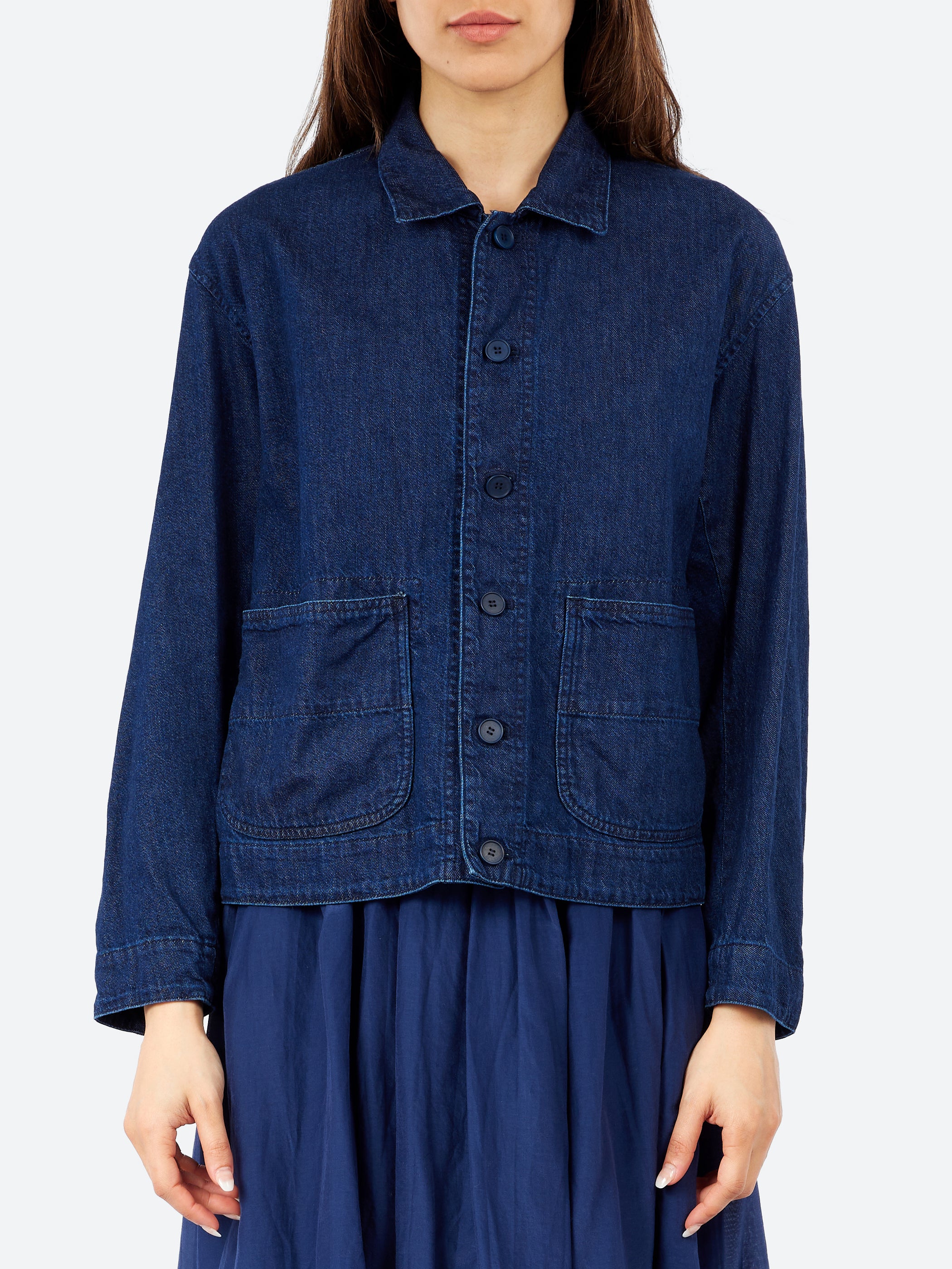 Pas de Calais - Natural Denim Jacket in Indigo – gravitypope