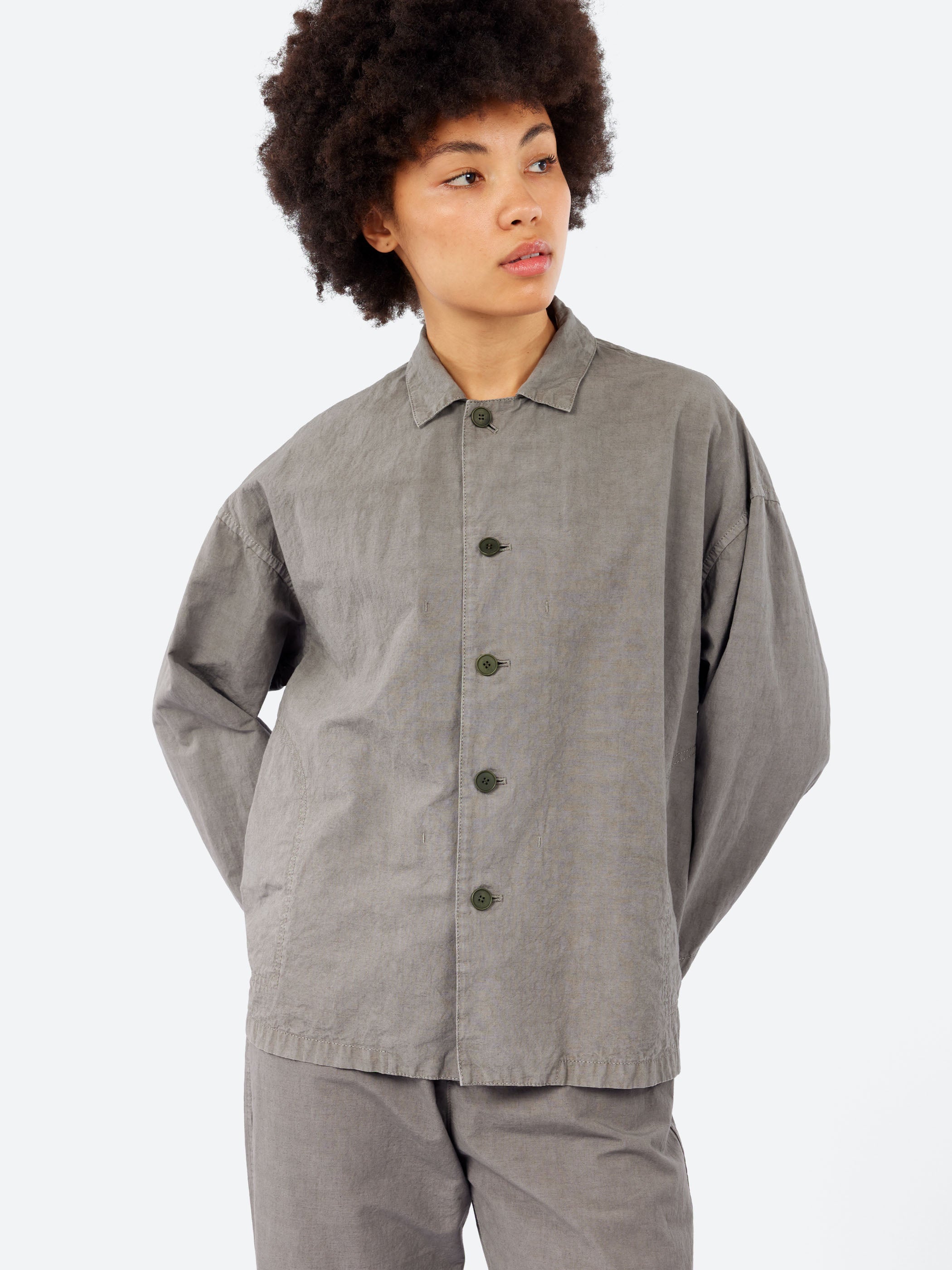 Pas de Calais - Typewriter Blouse in Charcoal – gravitypope
