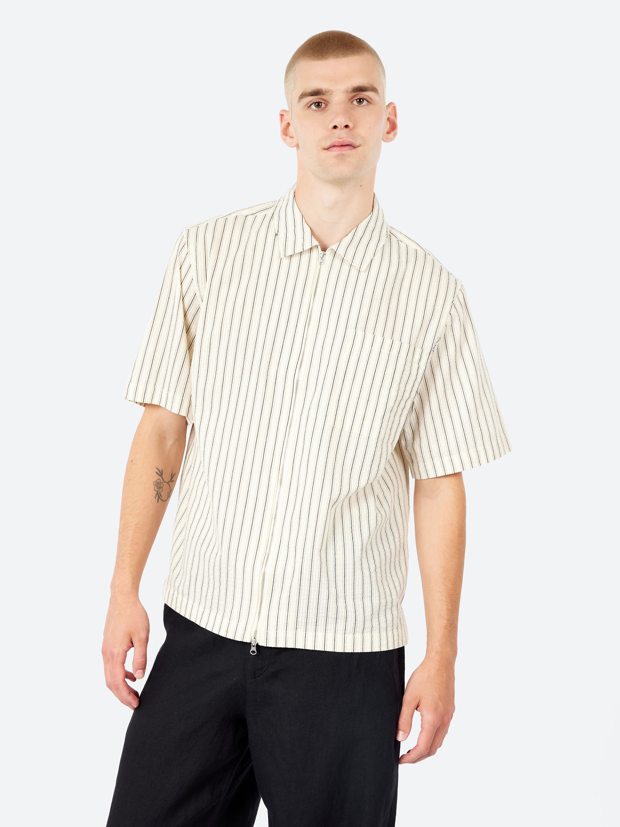 Sears Zip Short-Sleeve Shirt