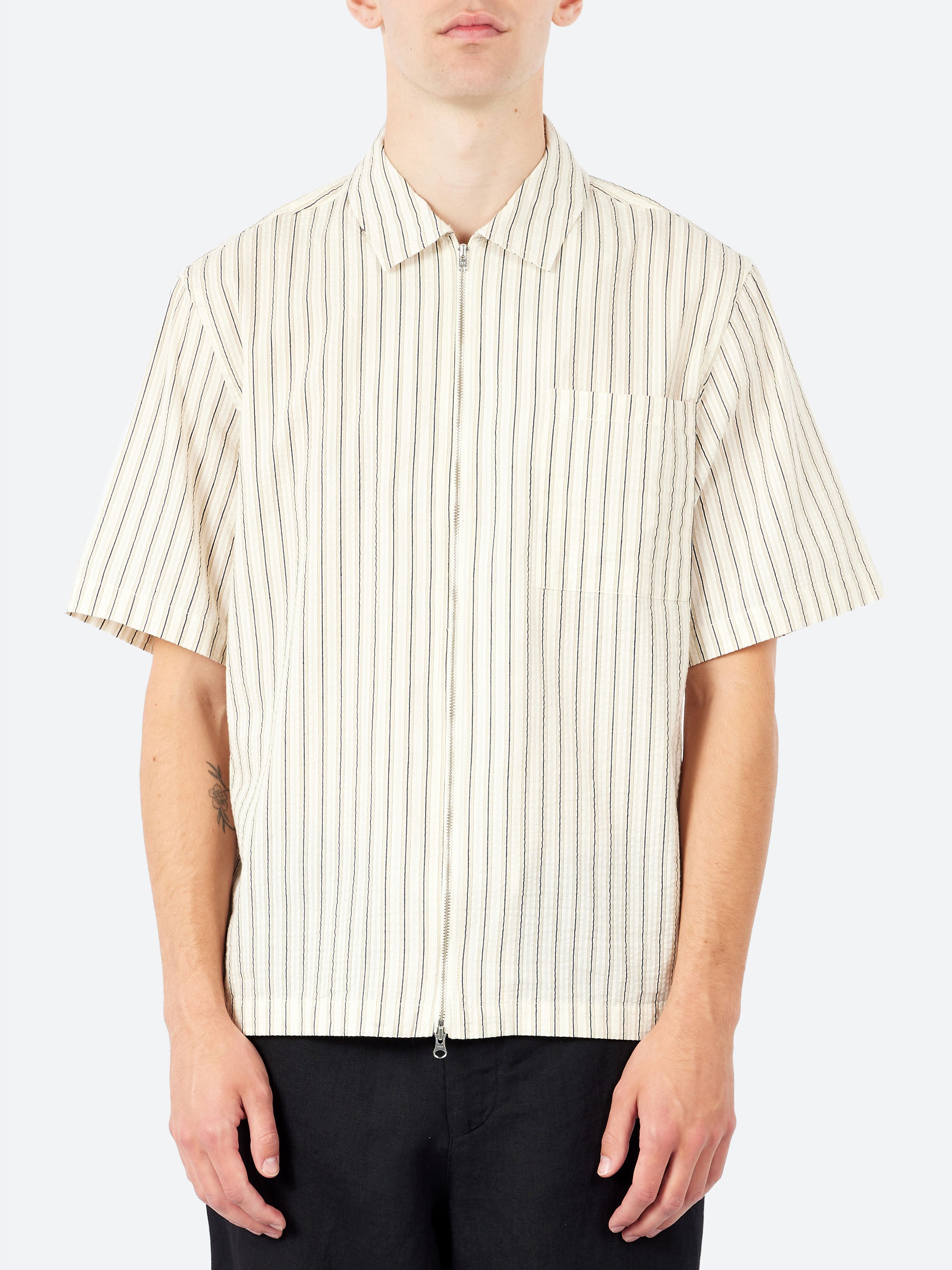Sears Zip Short-Sleeve Shirt