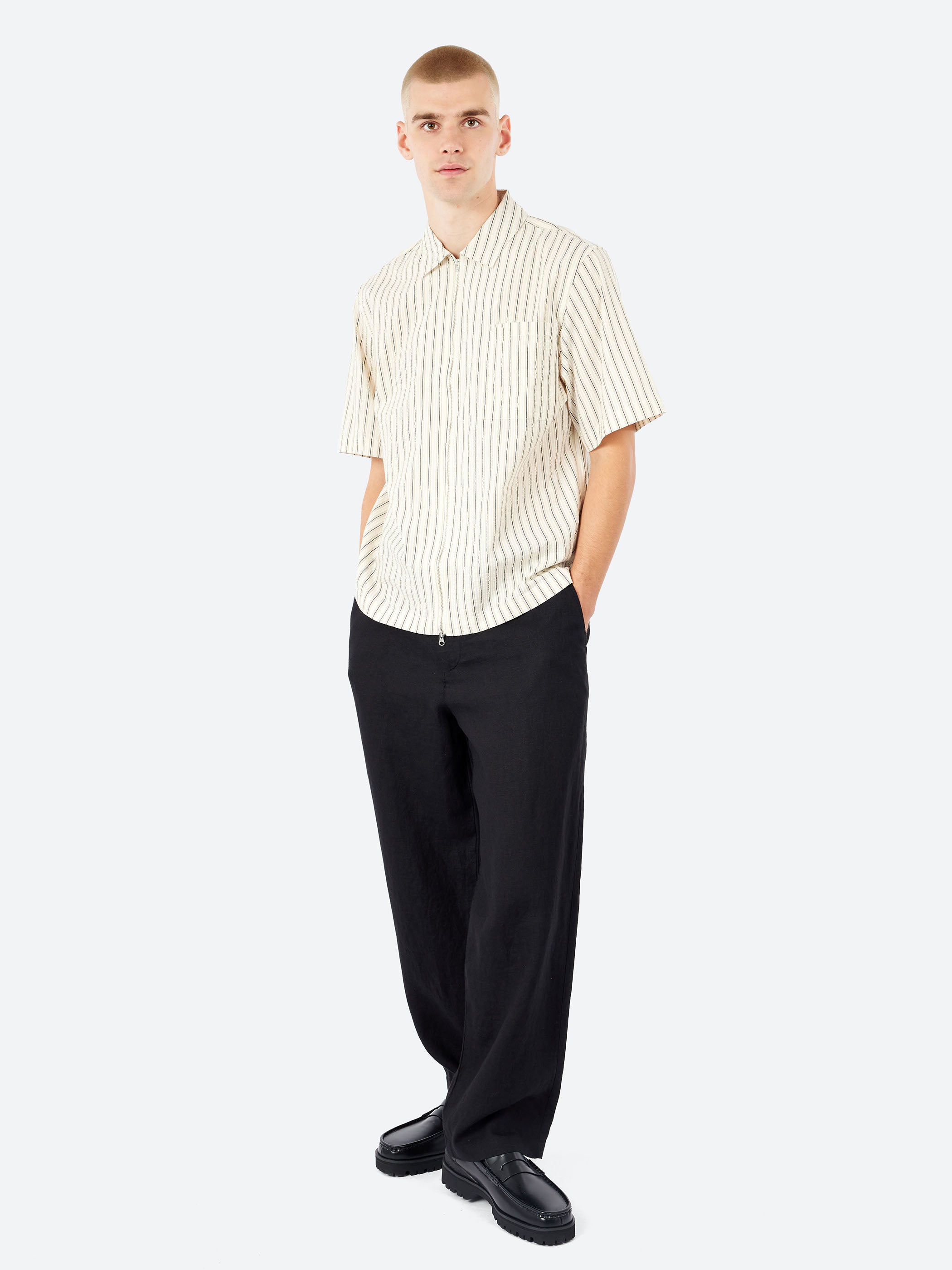 Sears Zip Short-Sleeve Shirt