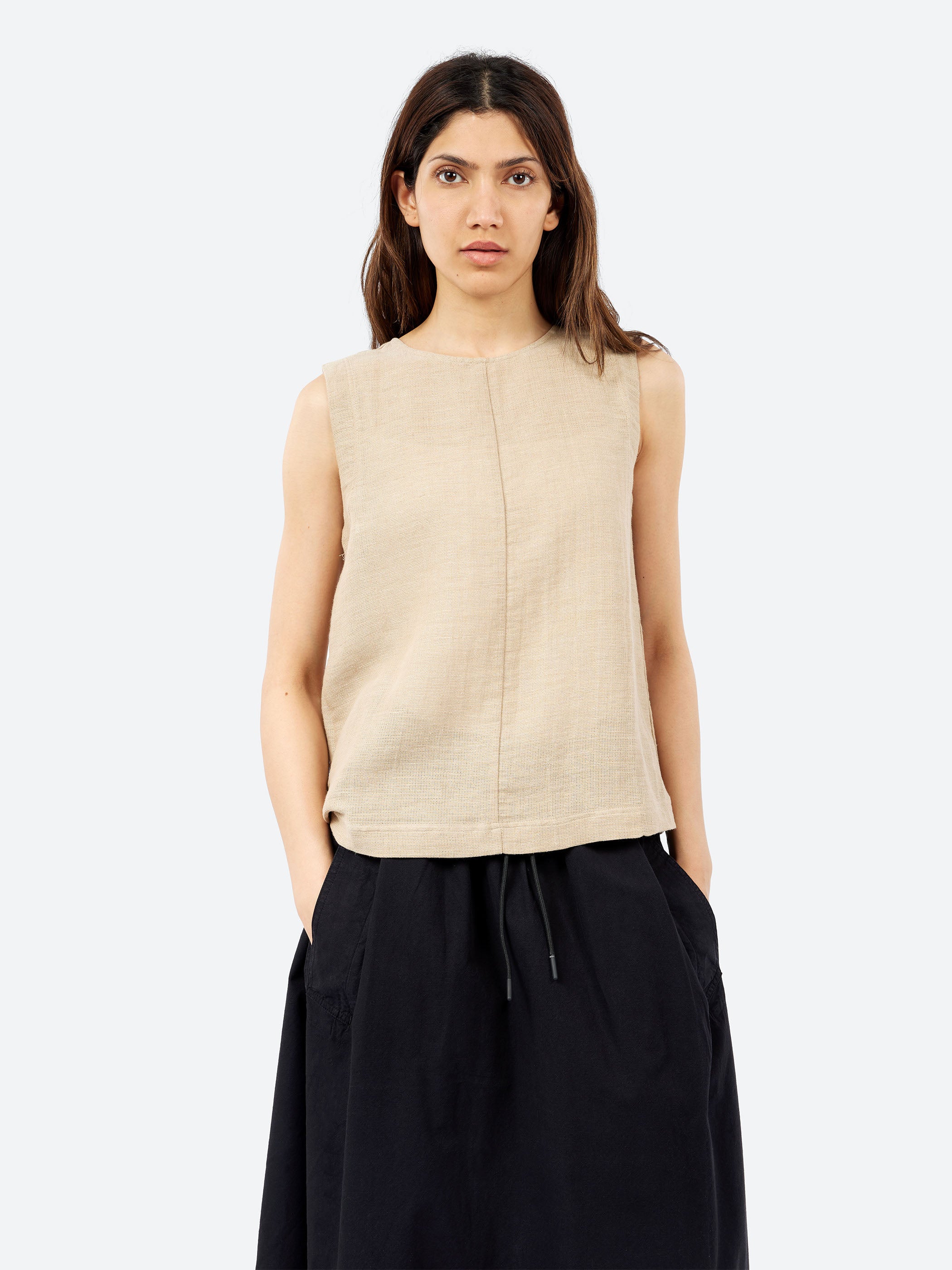 Linen and Cotton Gauze Top