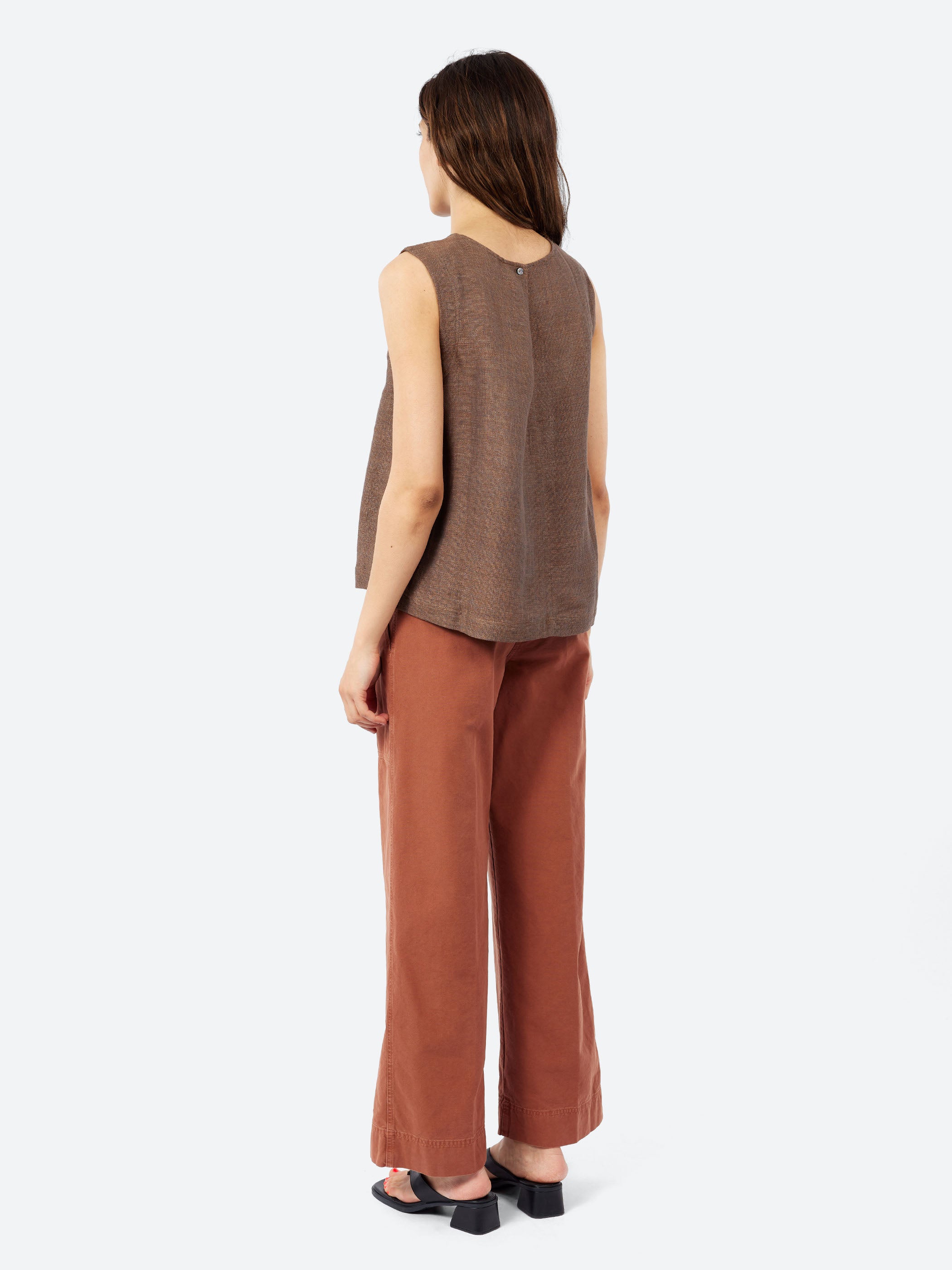 Linen and Cotton Gauze Top