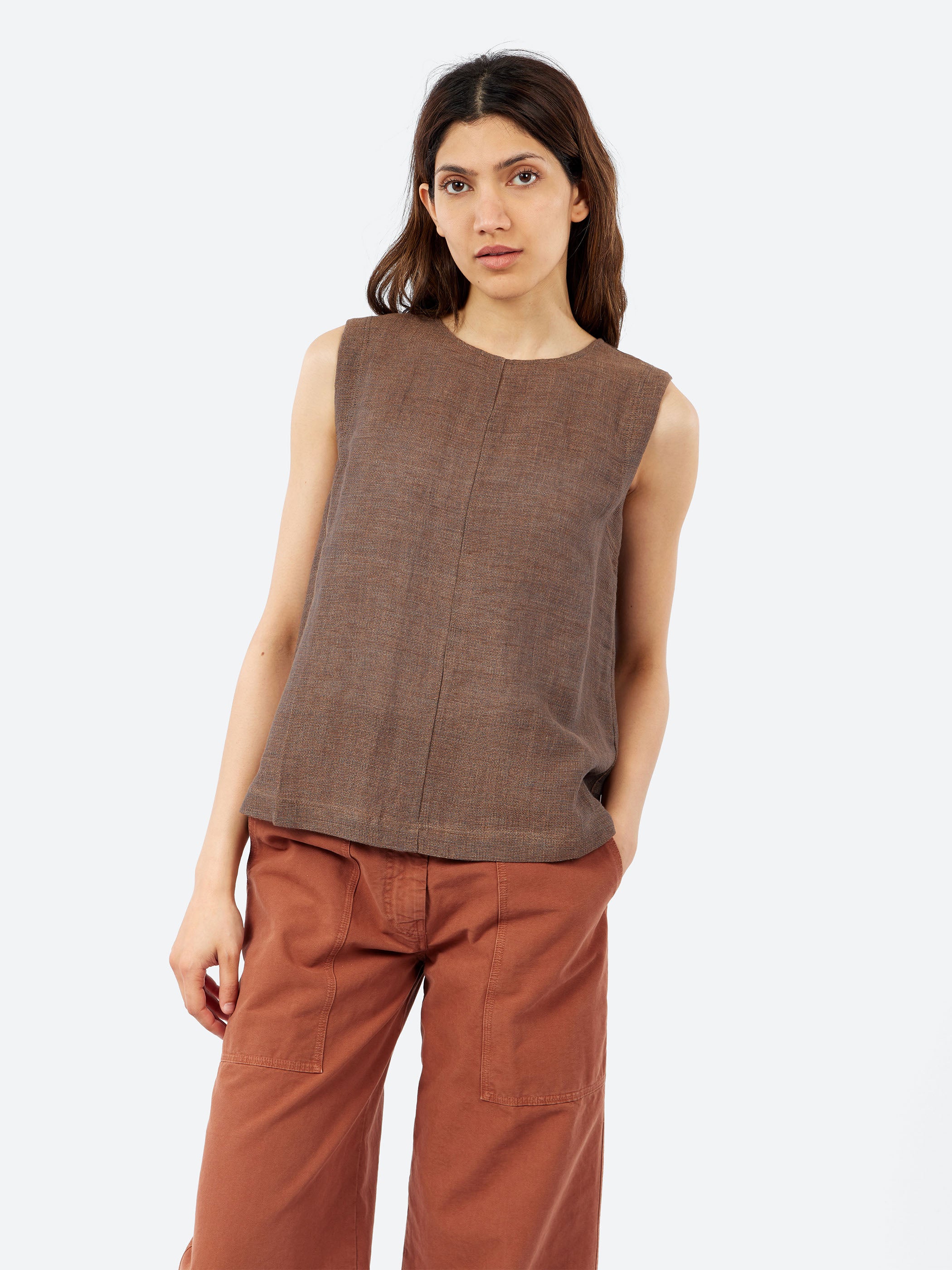 Linen and Cotton Gauze Top