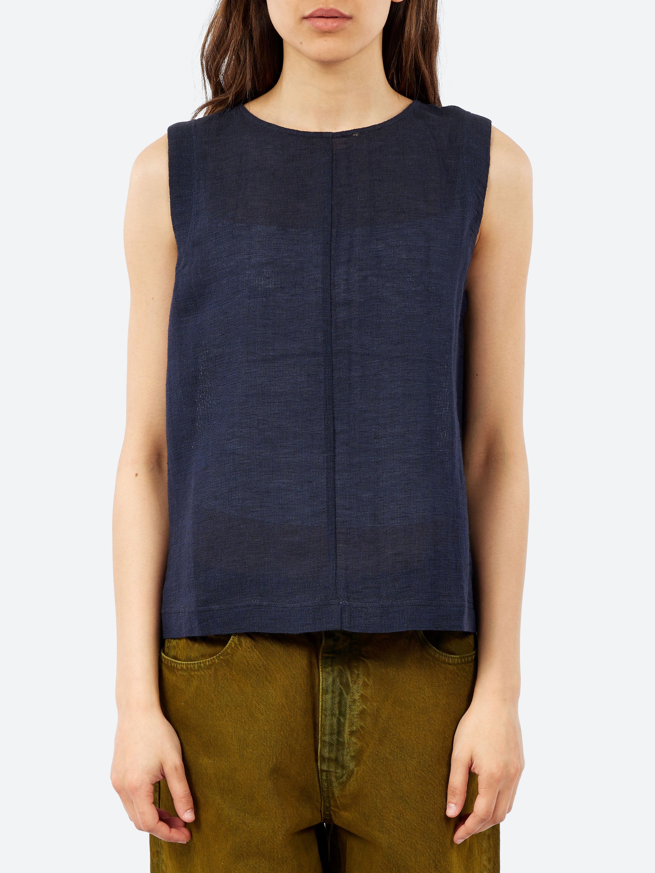 Linen and Cotton Gauze Top