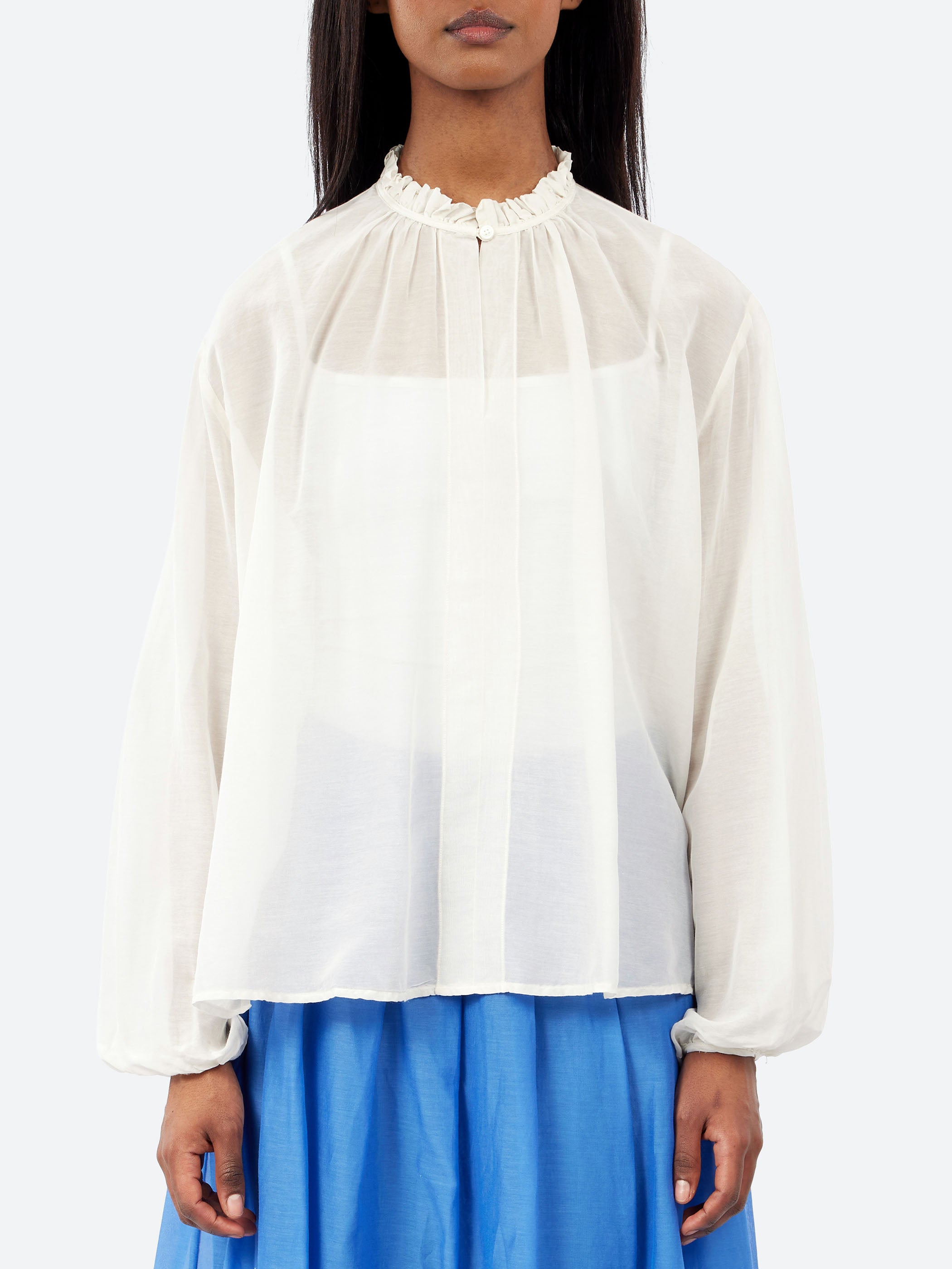 Ruffle Neck Blouse