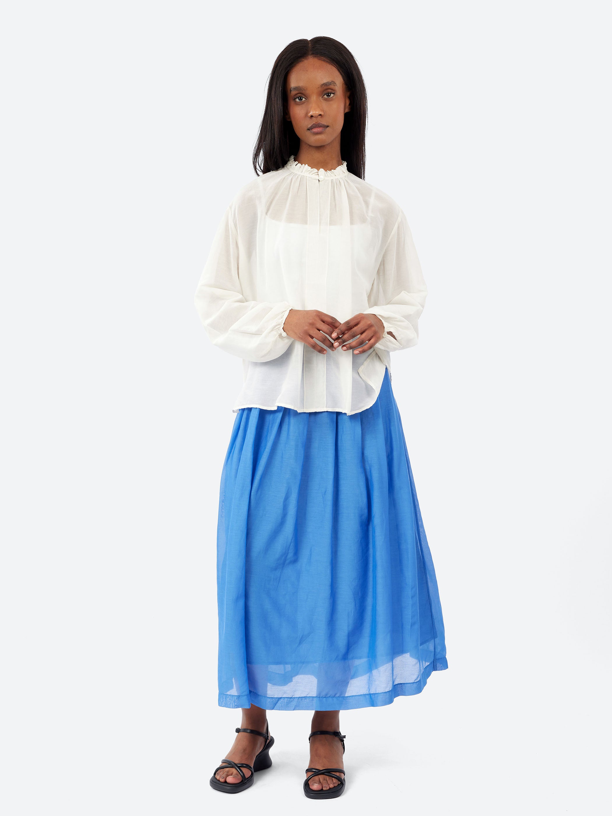 Ruffle Neck Blouse