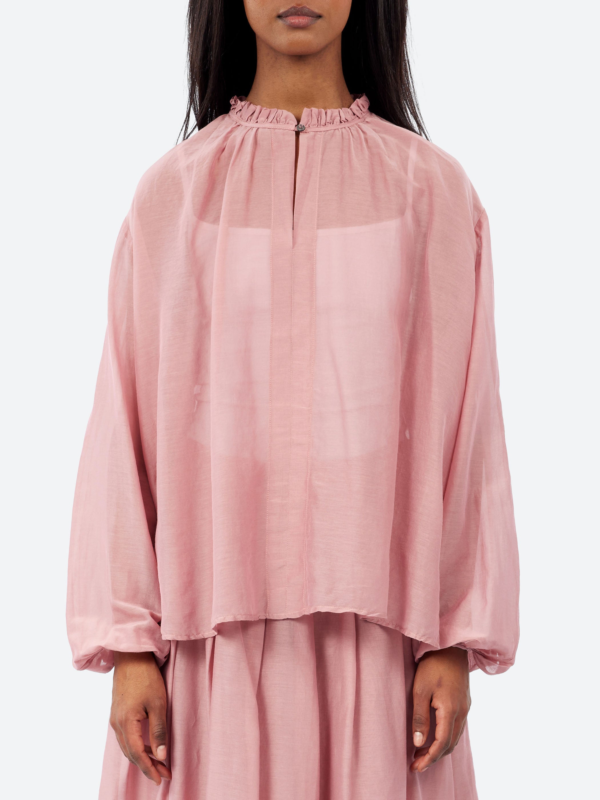 Ruffle Neck Blouse