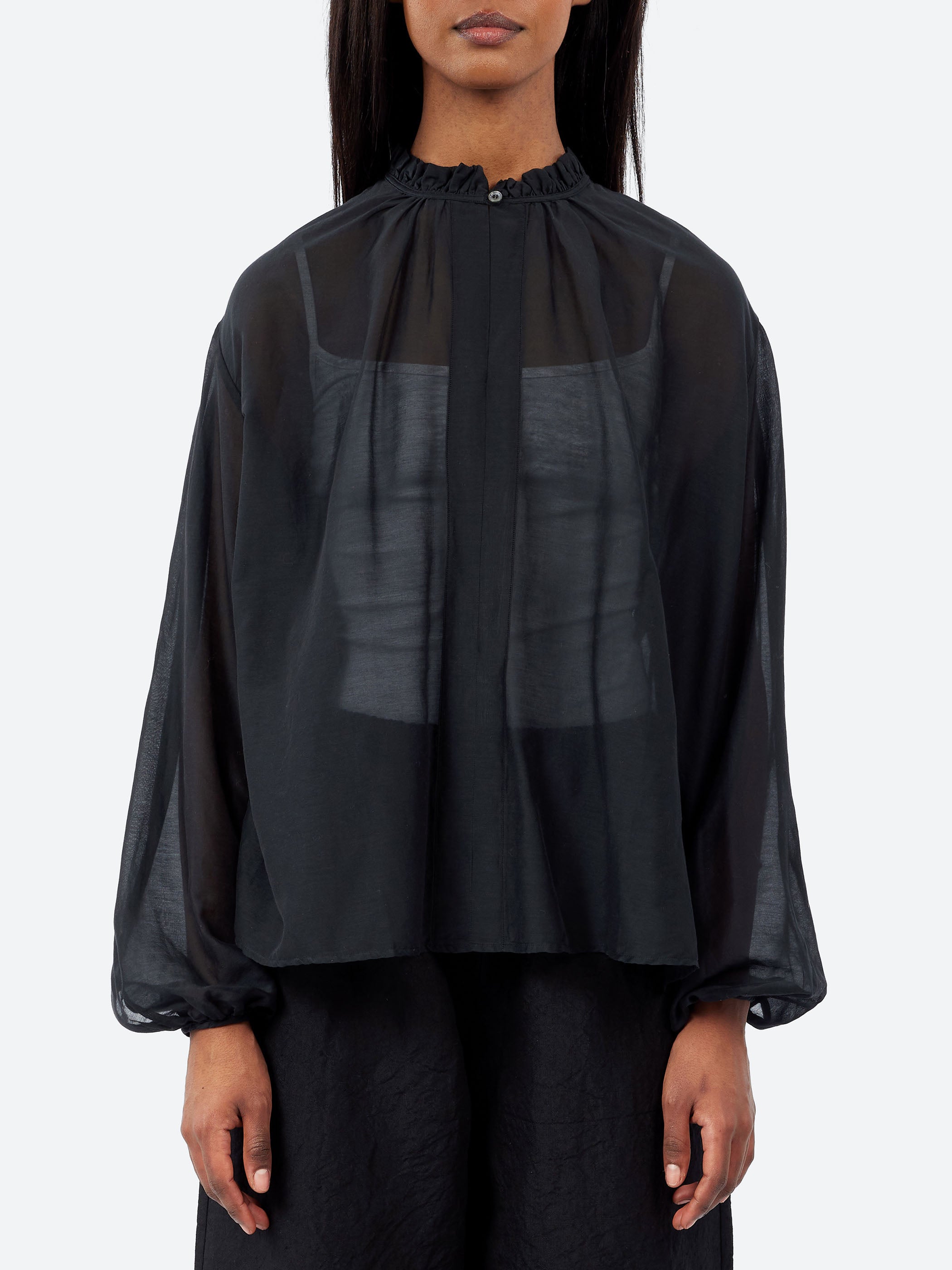 Ruffle Neck Blouse