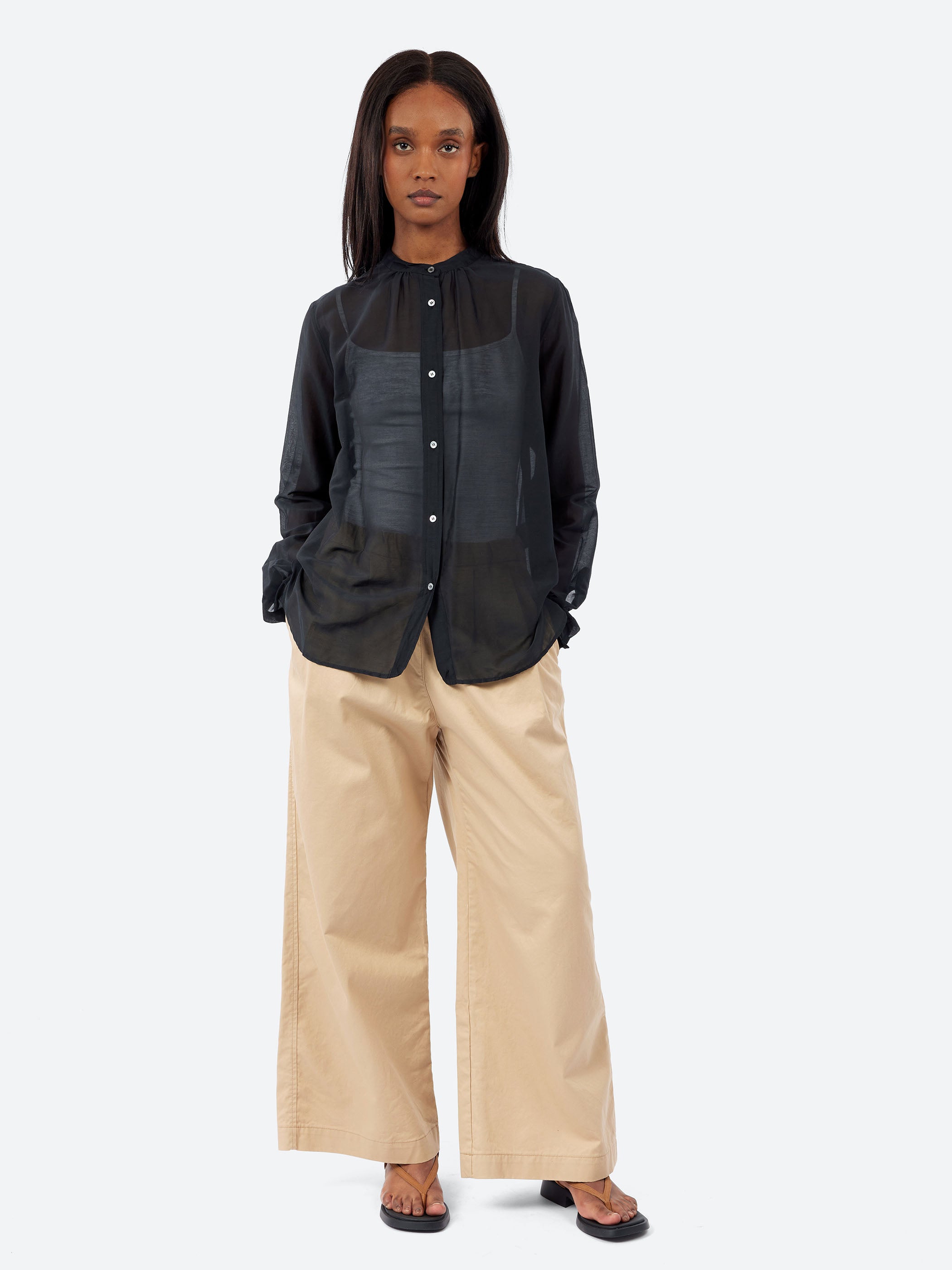 Linen and Cotton Gauze Shirt
