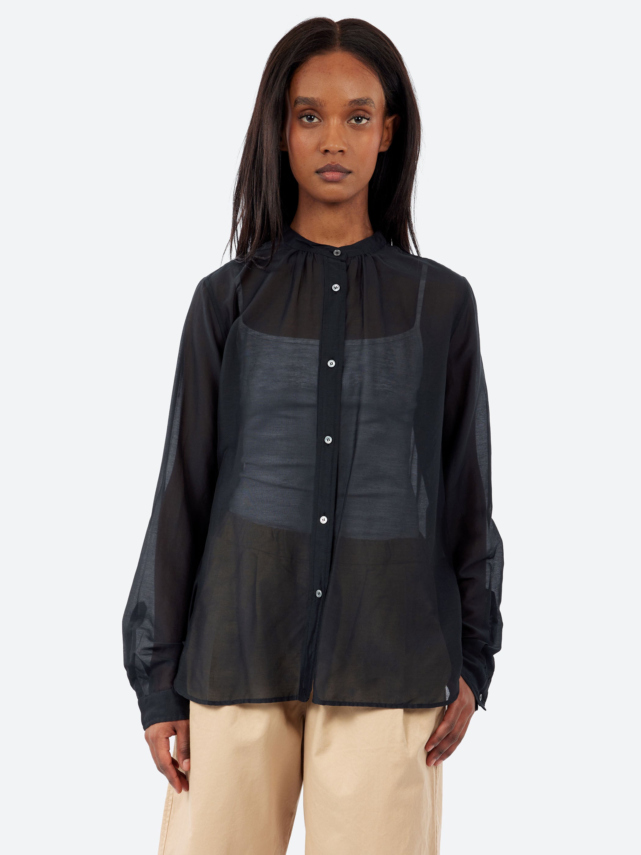 Linen and Cotton Gauze Shirt