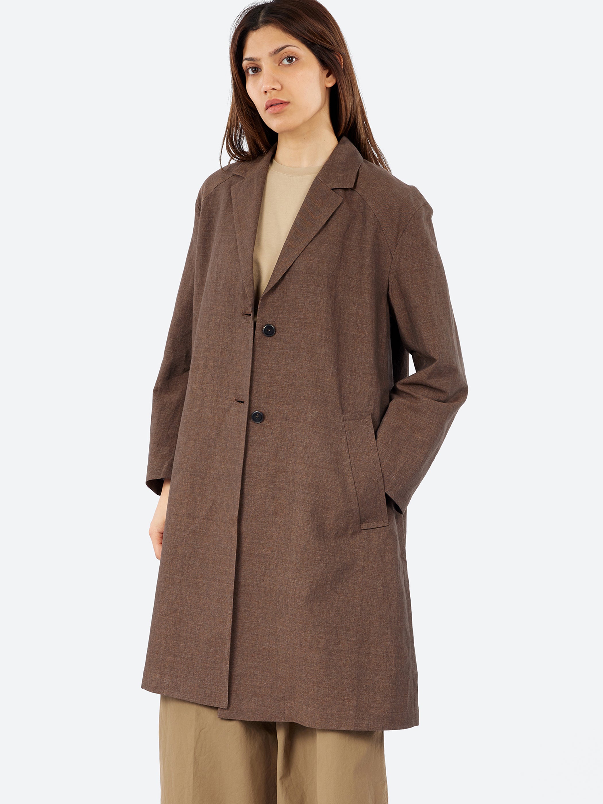 Linen and Cotton Panama Coat