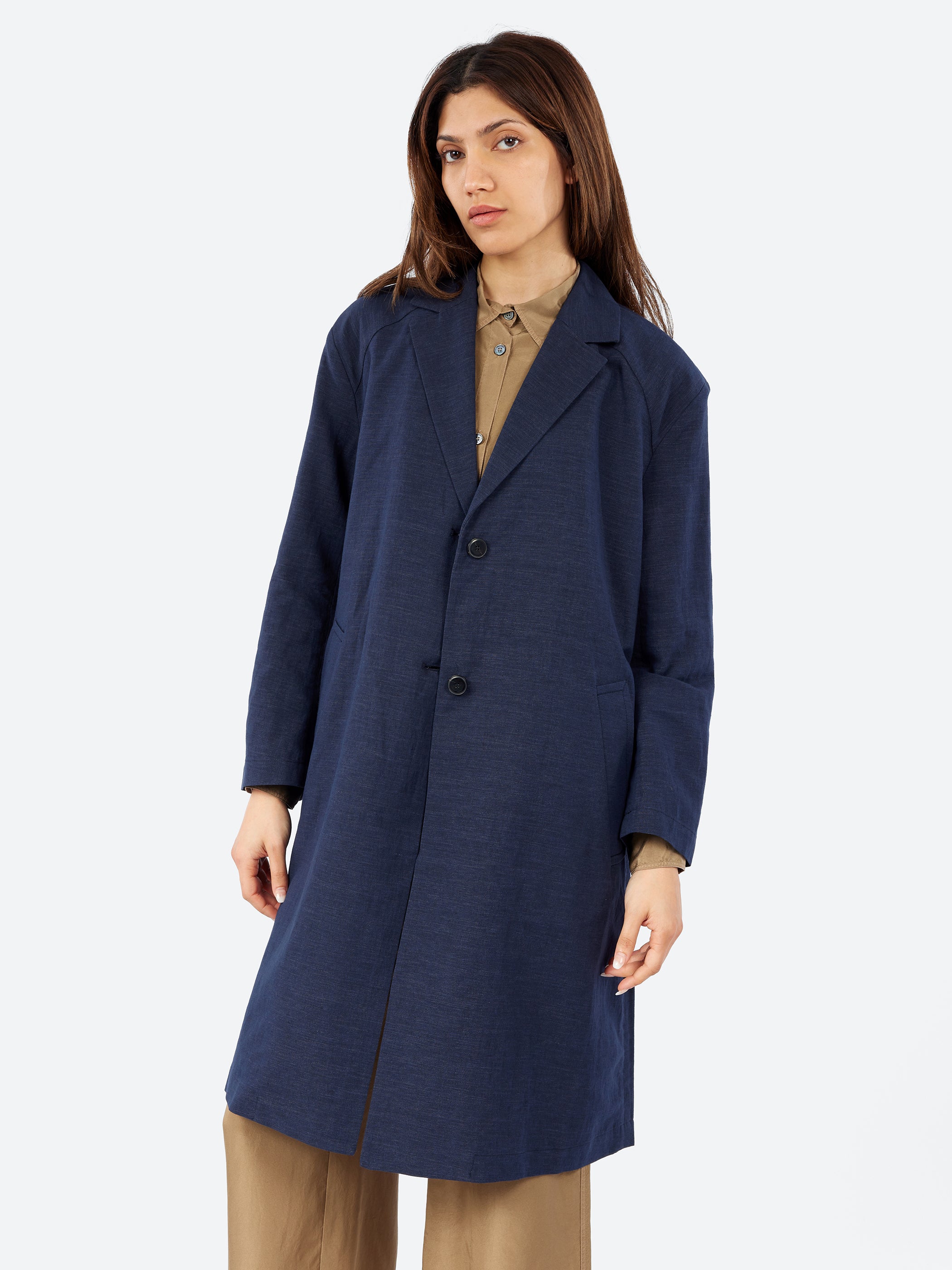 Linen and Cotton Panama Coat