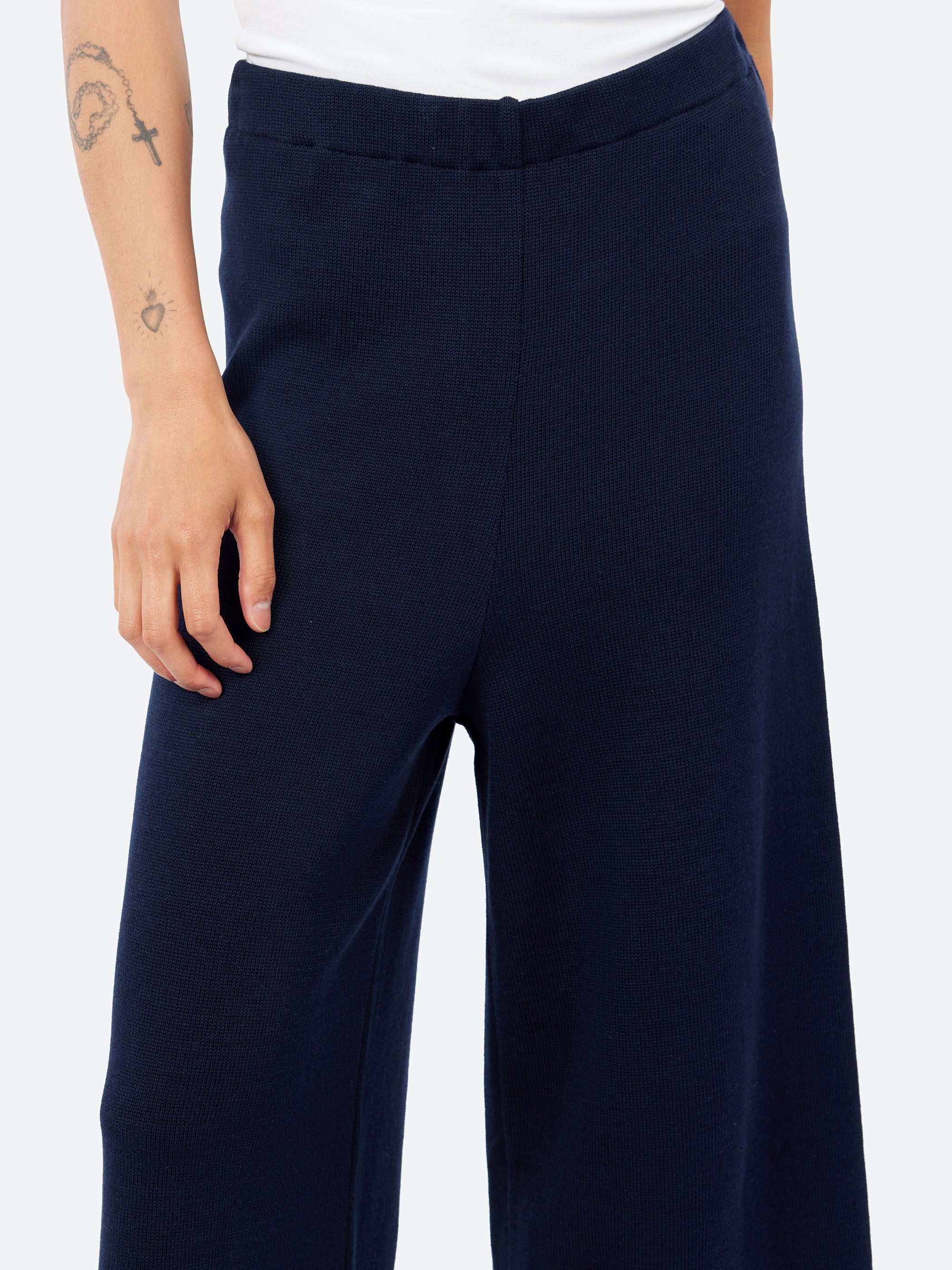 Ma'ry'ya - YSK054 Wide Leg Pants in Navy – gravitypope
