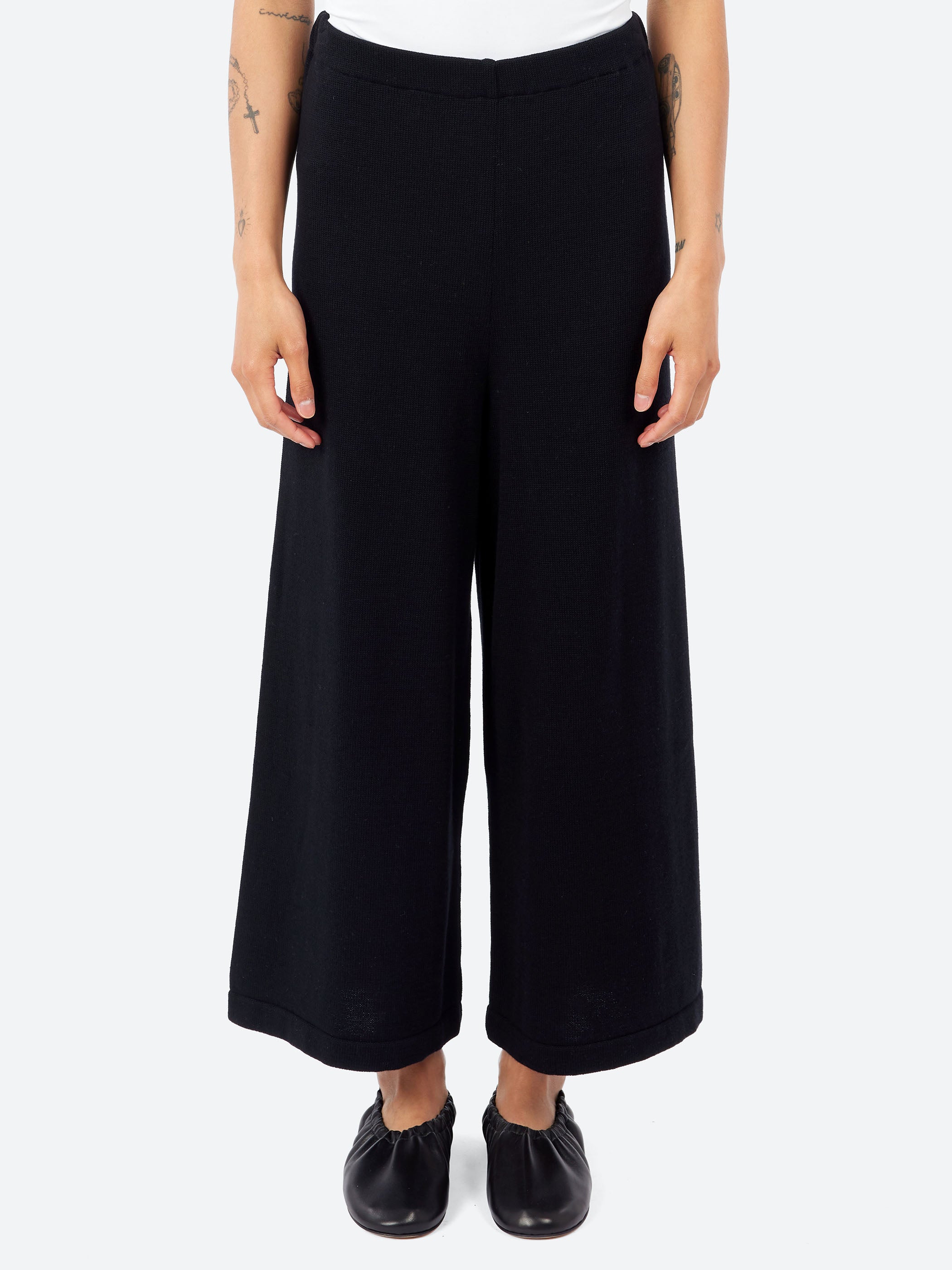 Ma'ry'ya - YSK054 Wide Leg Pants in Navy – gravitypope