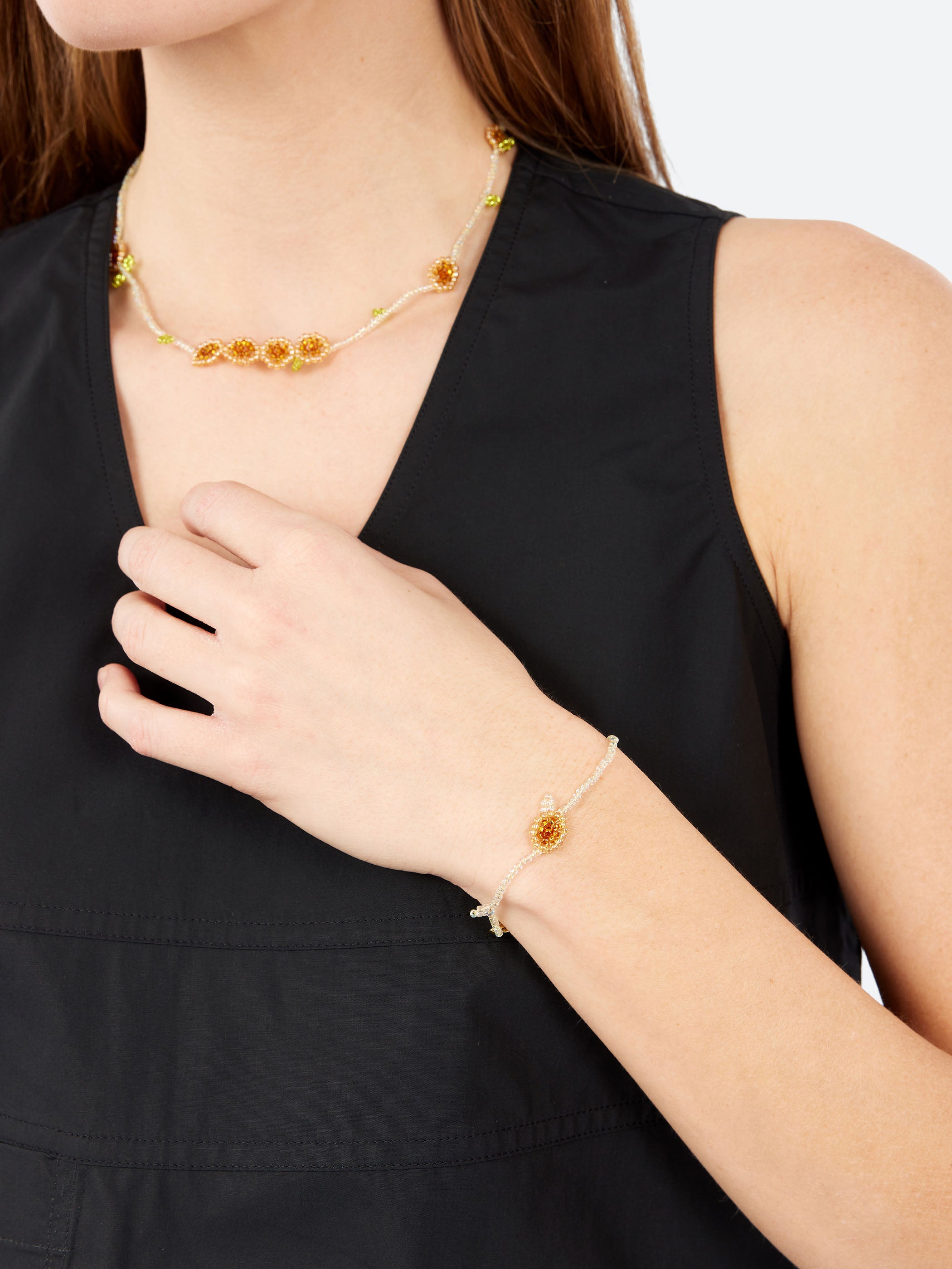 Mini Brown Flor Bracelet