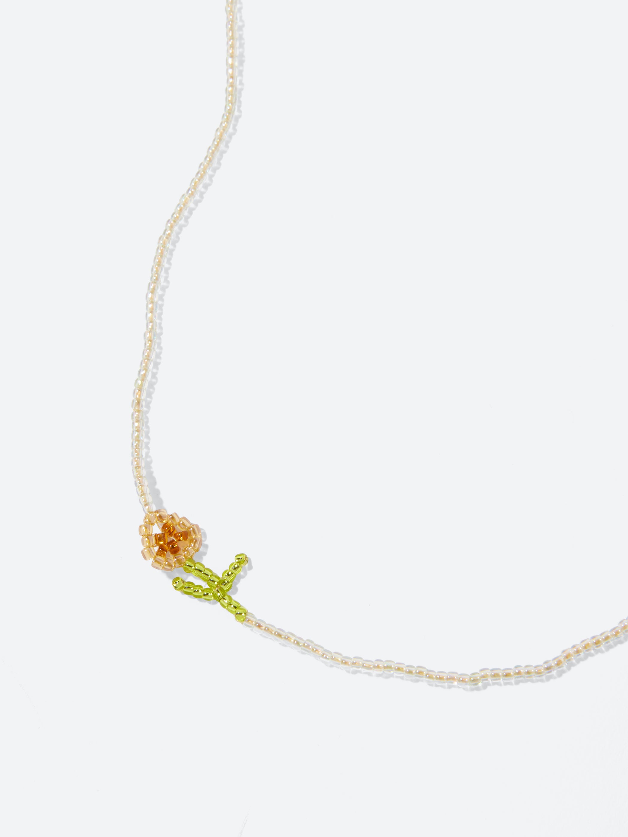 Mini Brown Flor Necklace