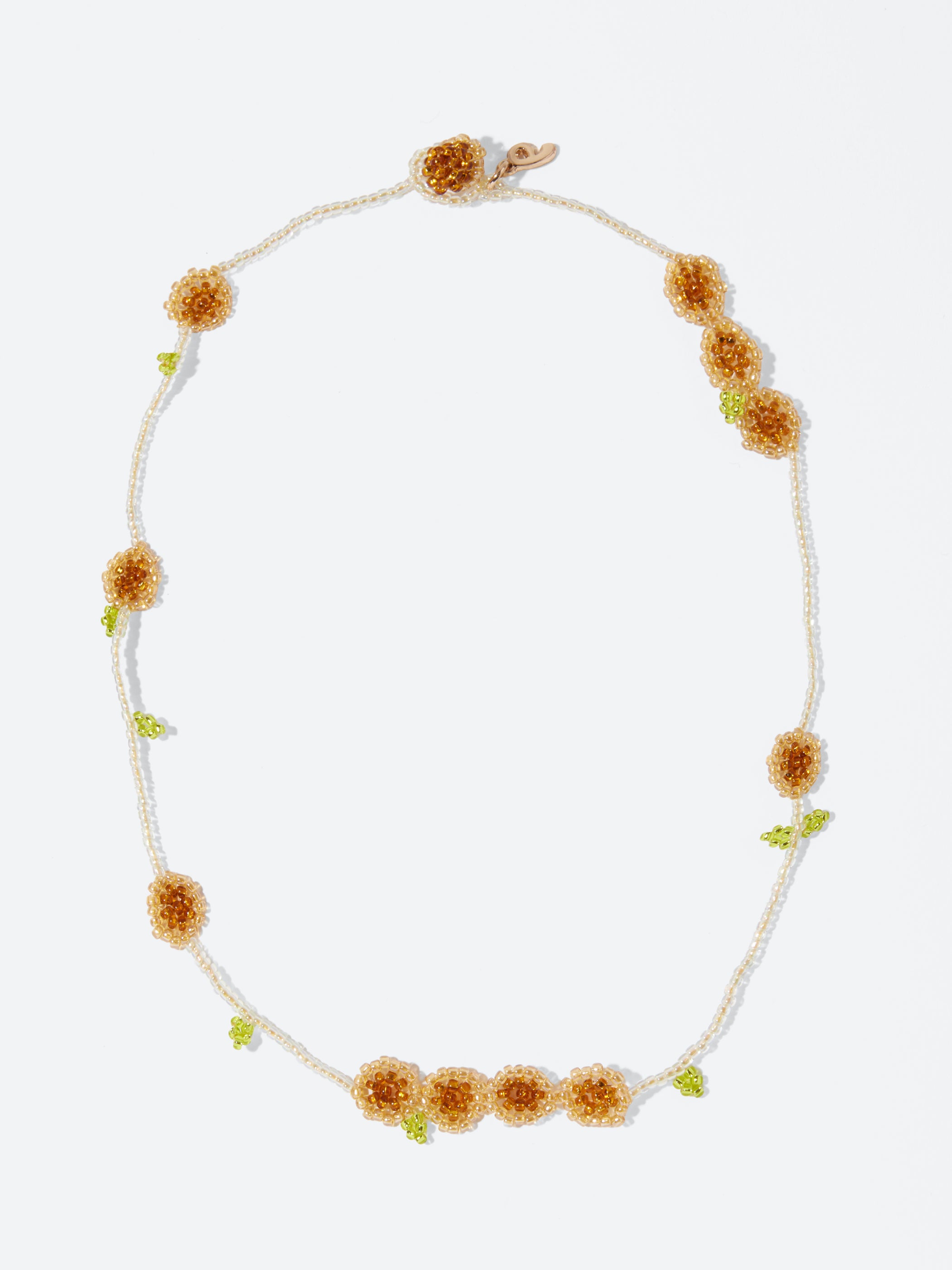 Brown Flor Necklace