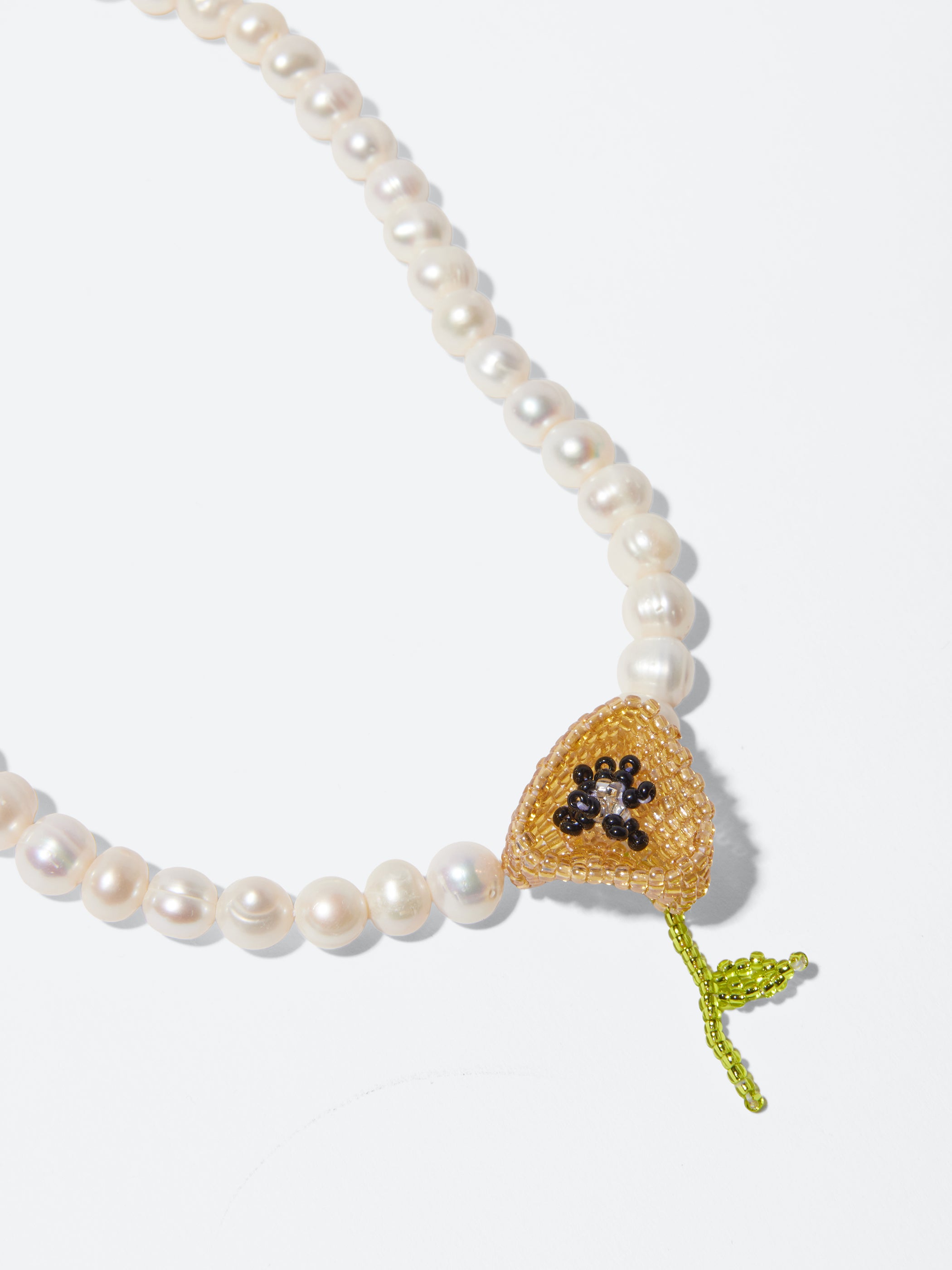 Pearl Poppy Necklace