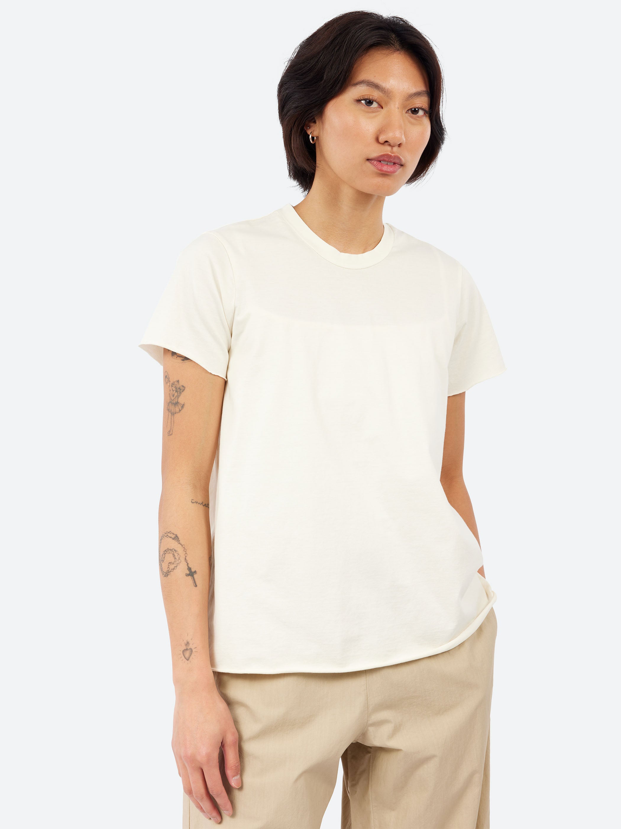 Labo.Art - Rico T-Shirt in Avorio – gravitypope