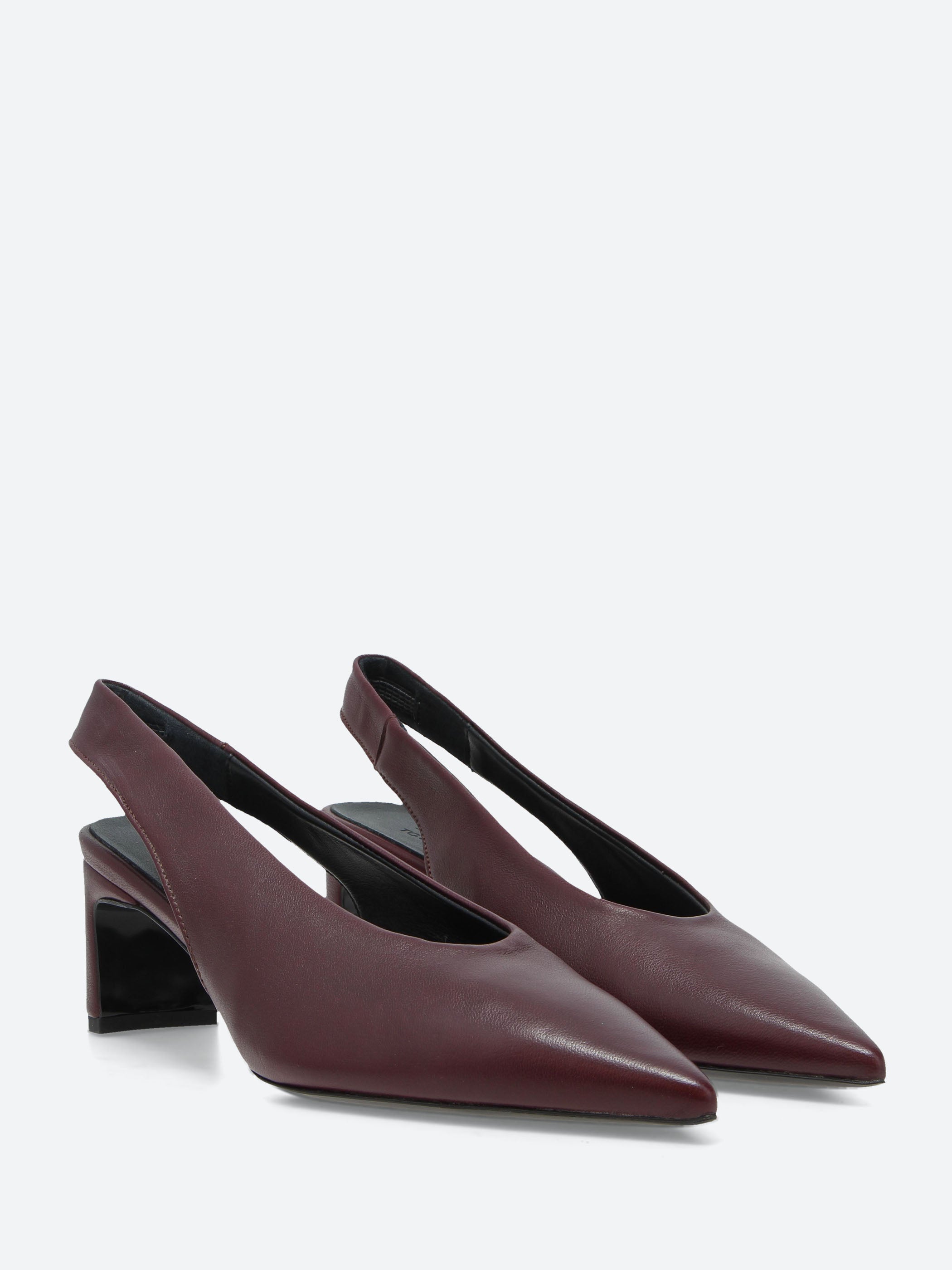 aere アエレeco leather sling back shoes TO&CO. - Aero Slingback Pump in Nero Nappa – gravitypope