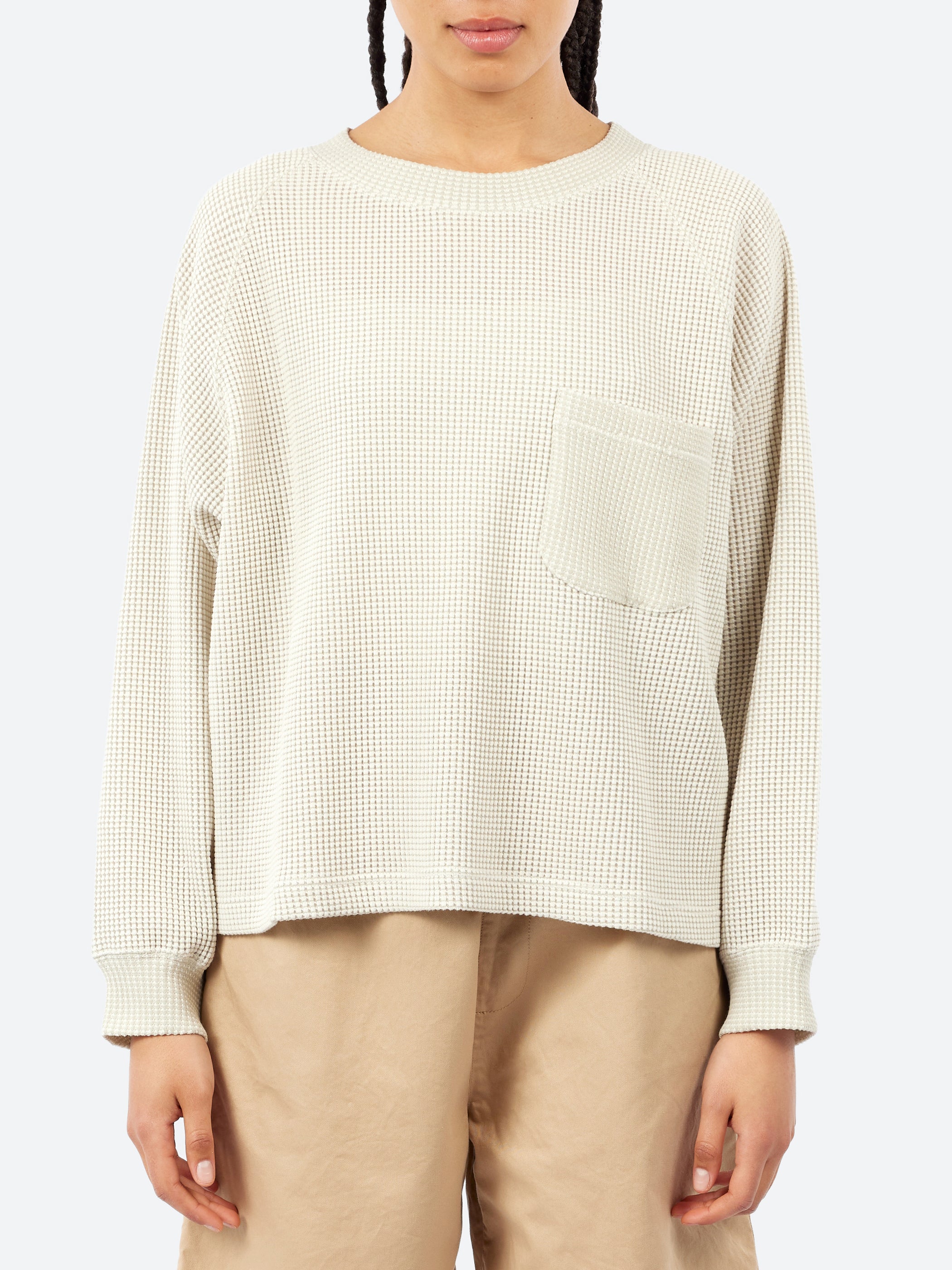 Waffle Raglan Sleeve T-Shirt