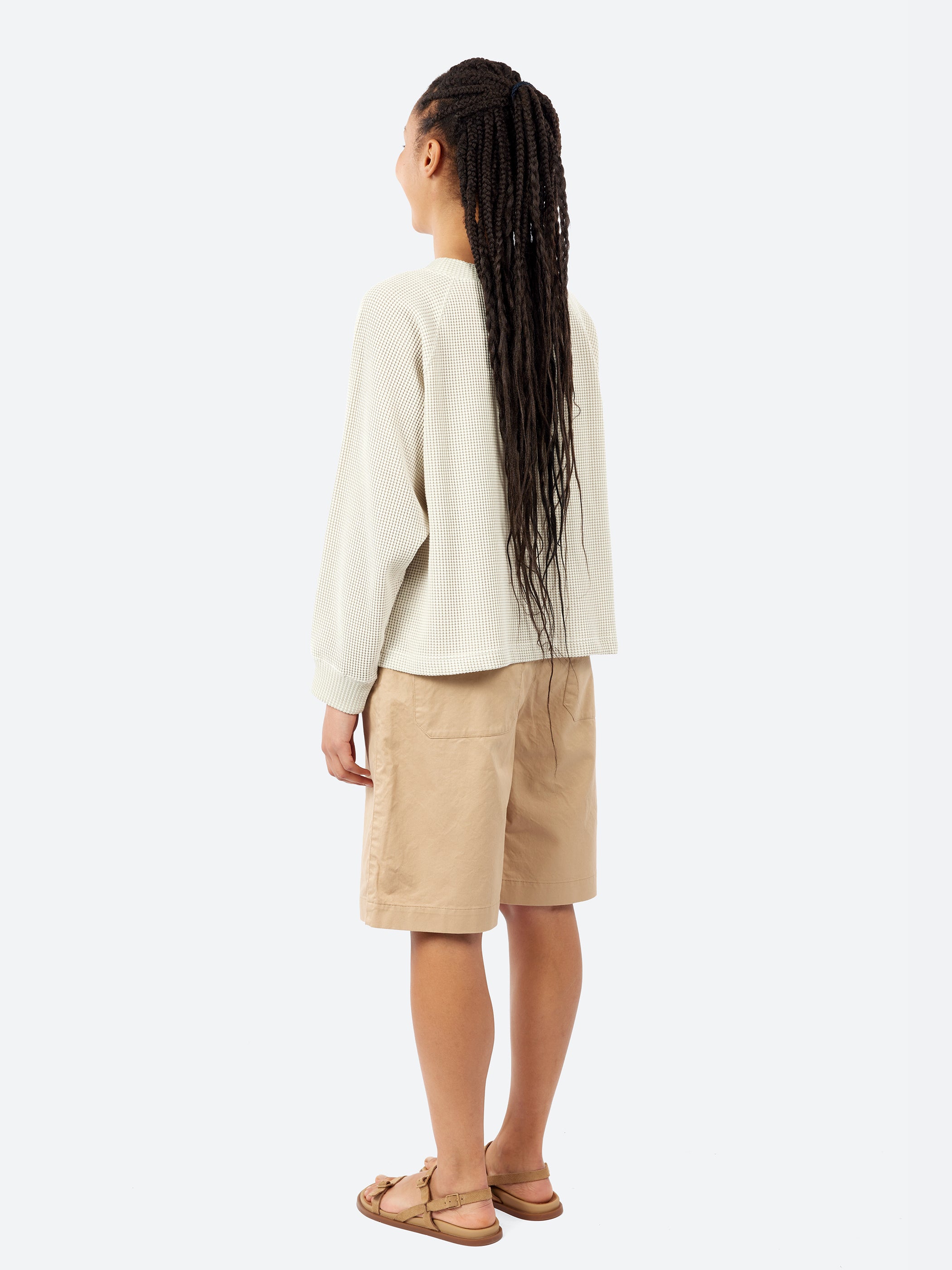 Waffle Raglan Sleeve T-Shirt