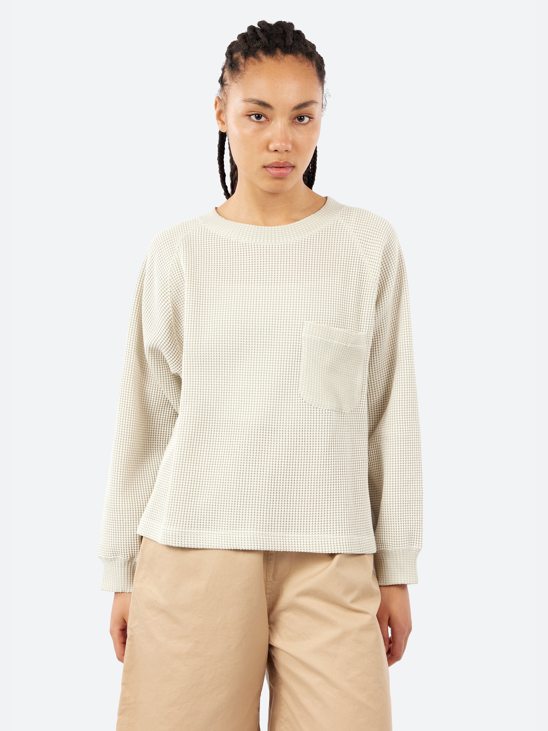 Waffle Raglan Sleeve T-Shirt