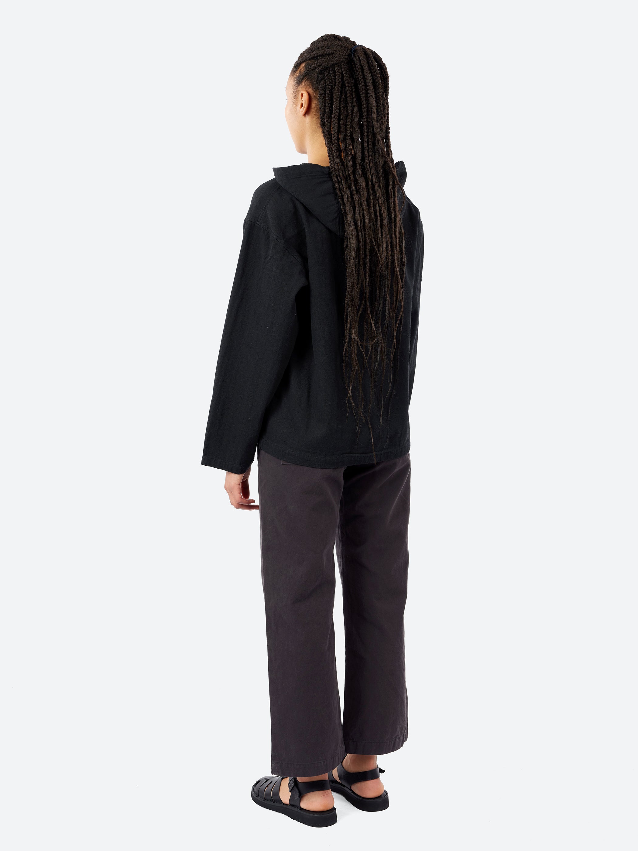 Cotton Linen Herringbone Hoodie