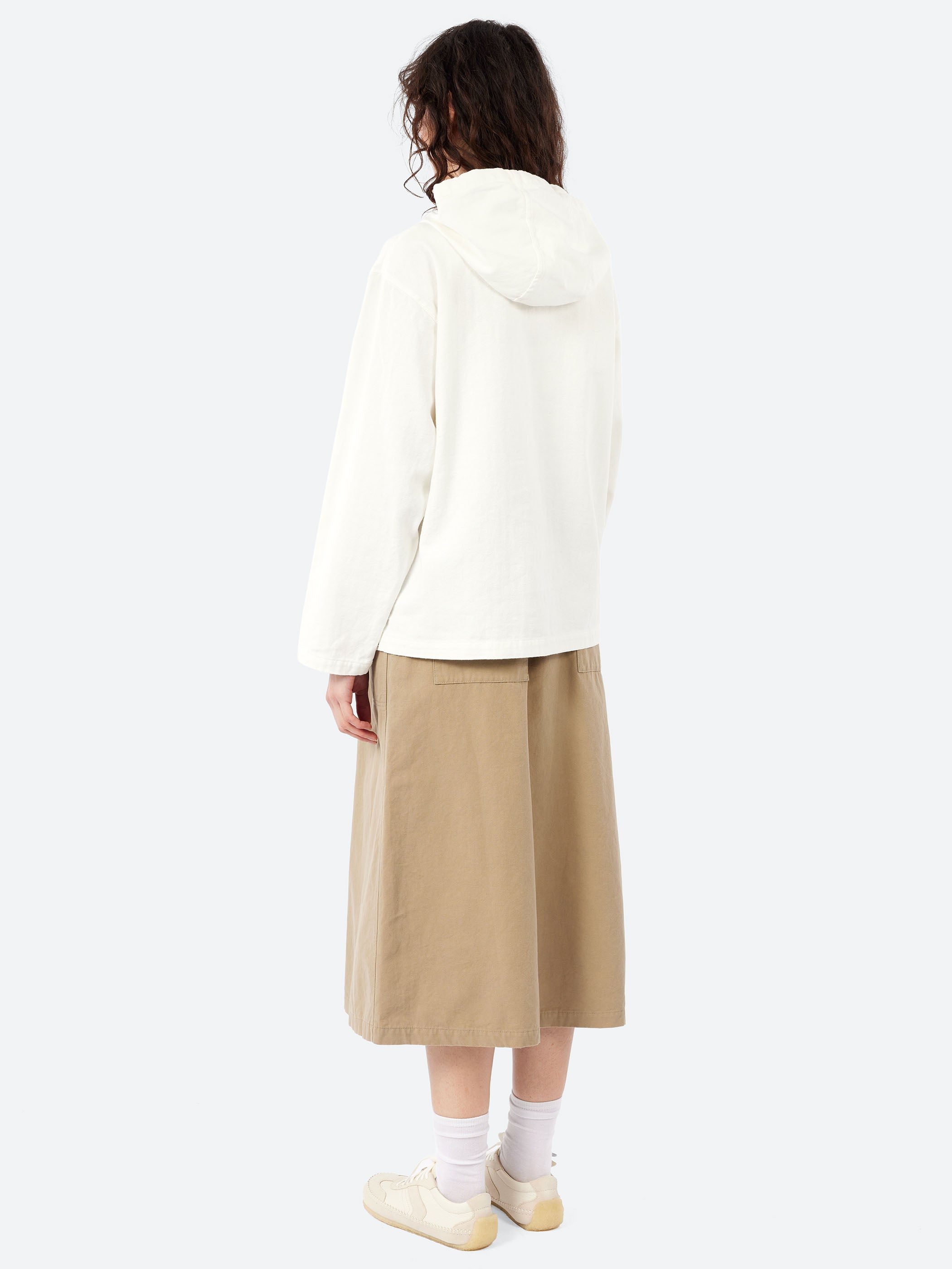 Cotton Linen Herringbone Hoodie