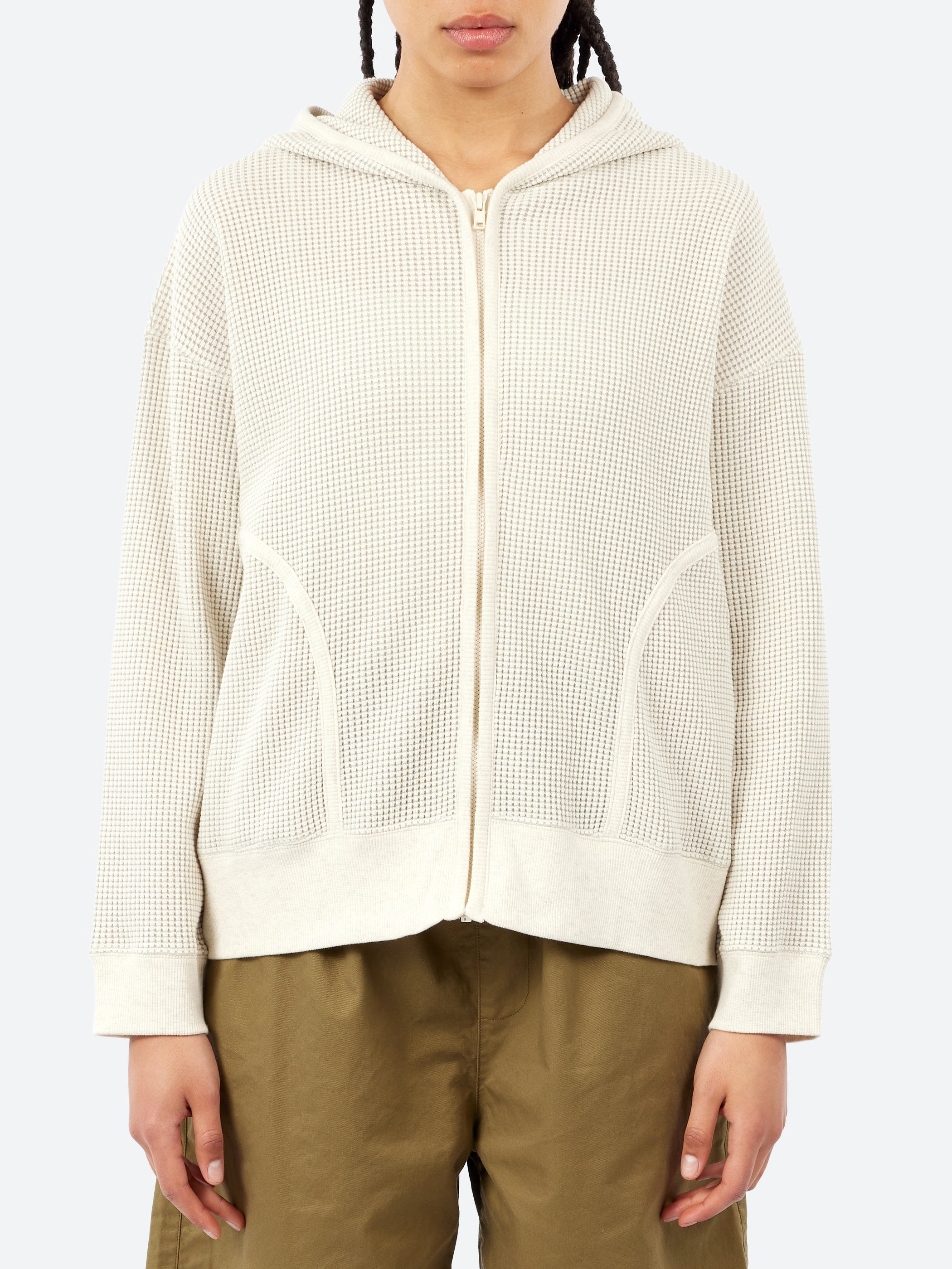 Waffle Zip Hoodie