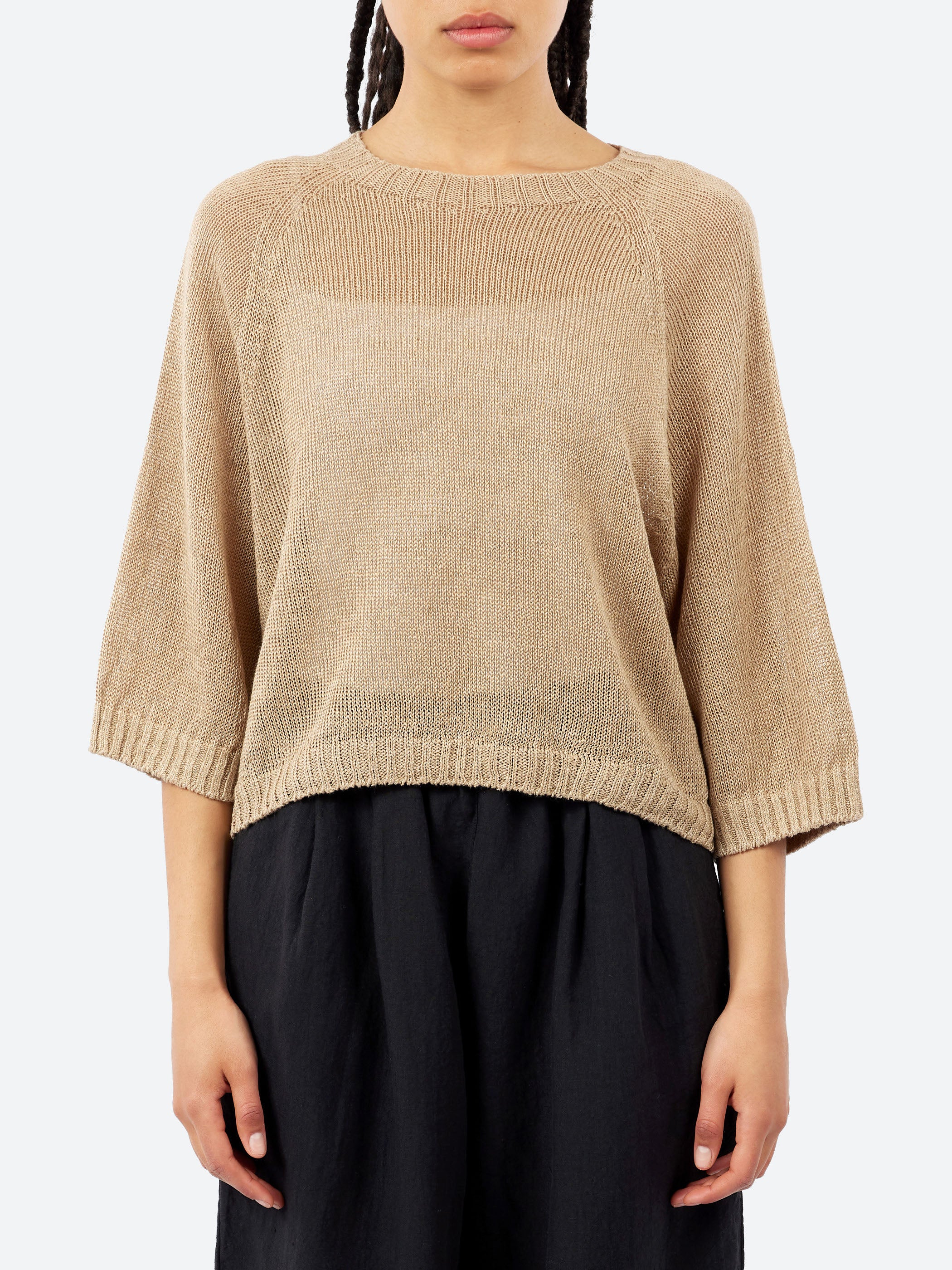 Linen Knit Pullover