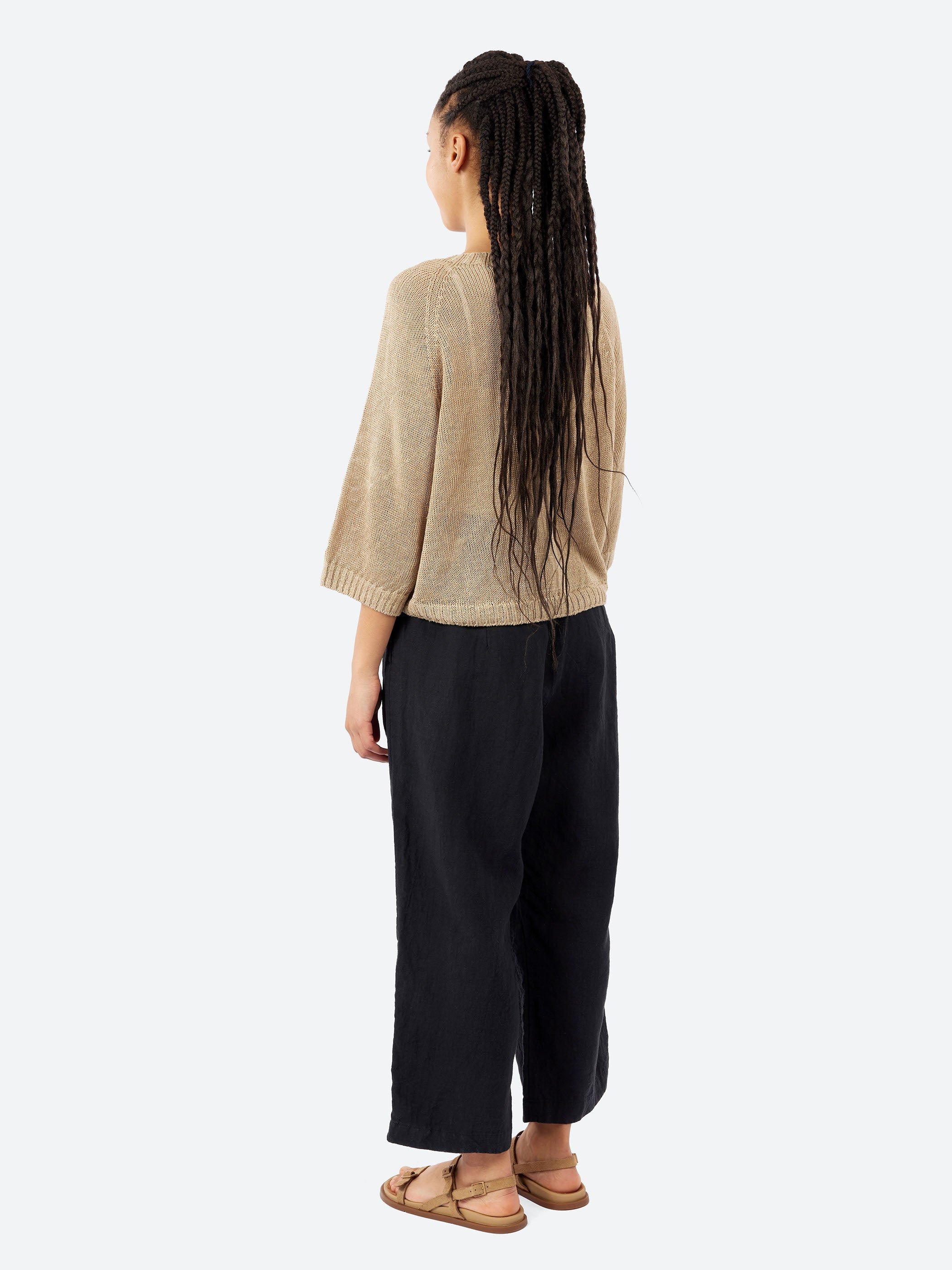 Linen Knit Pullover