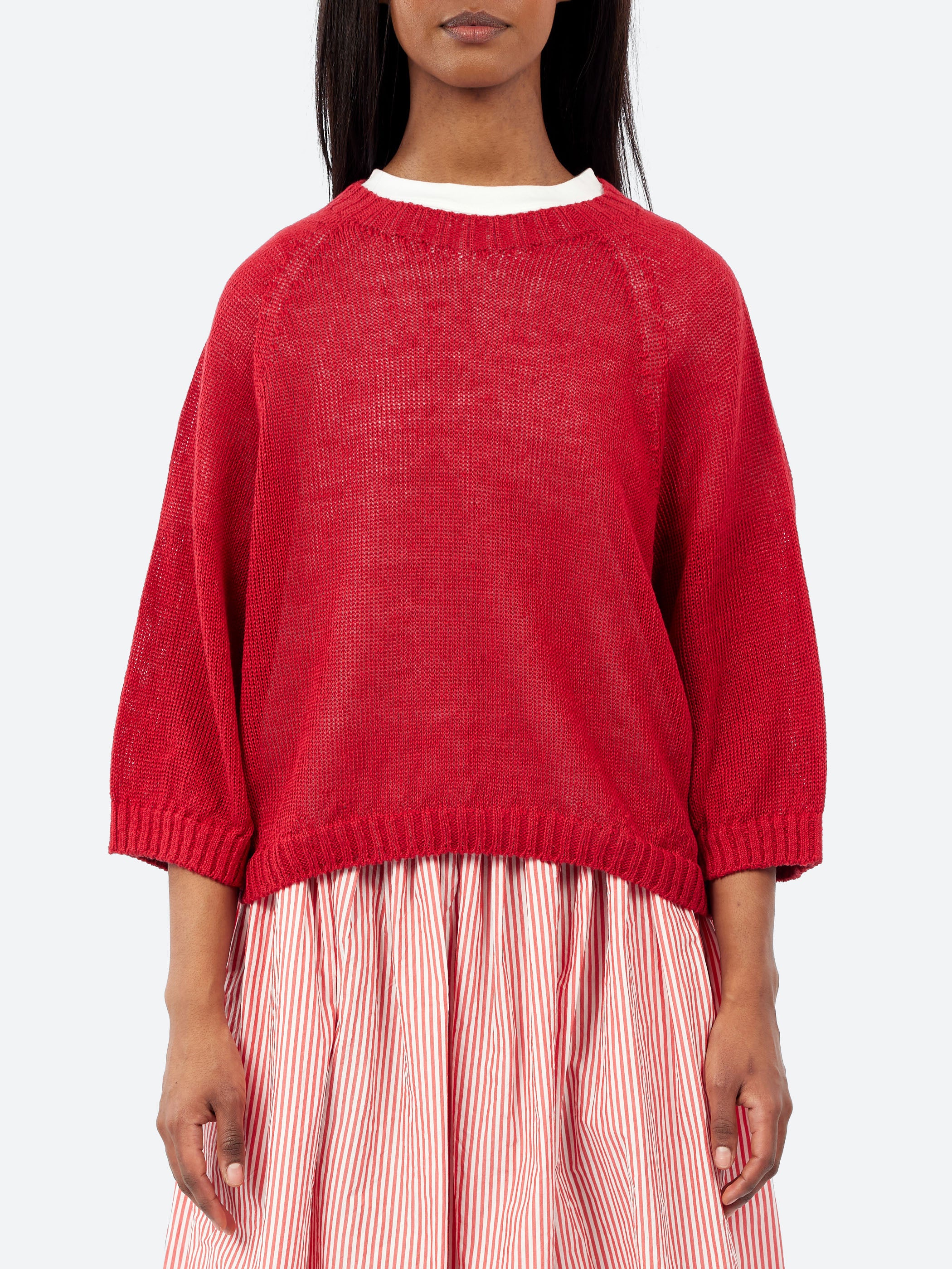 Linen Knit Pullover