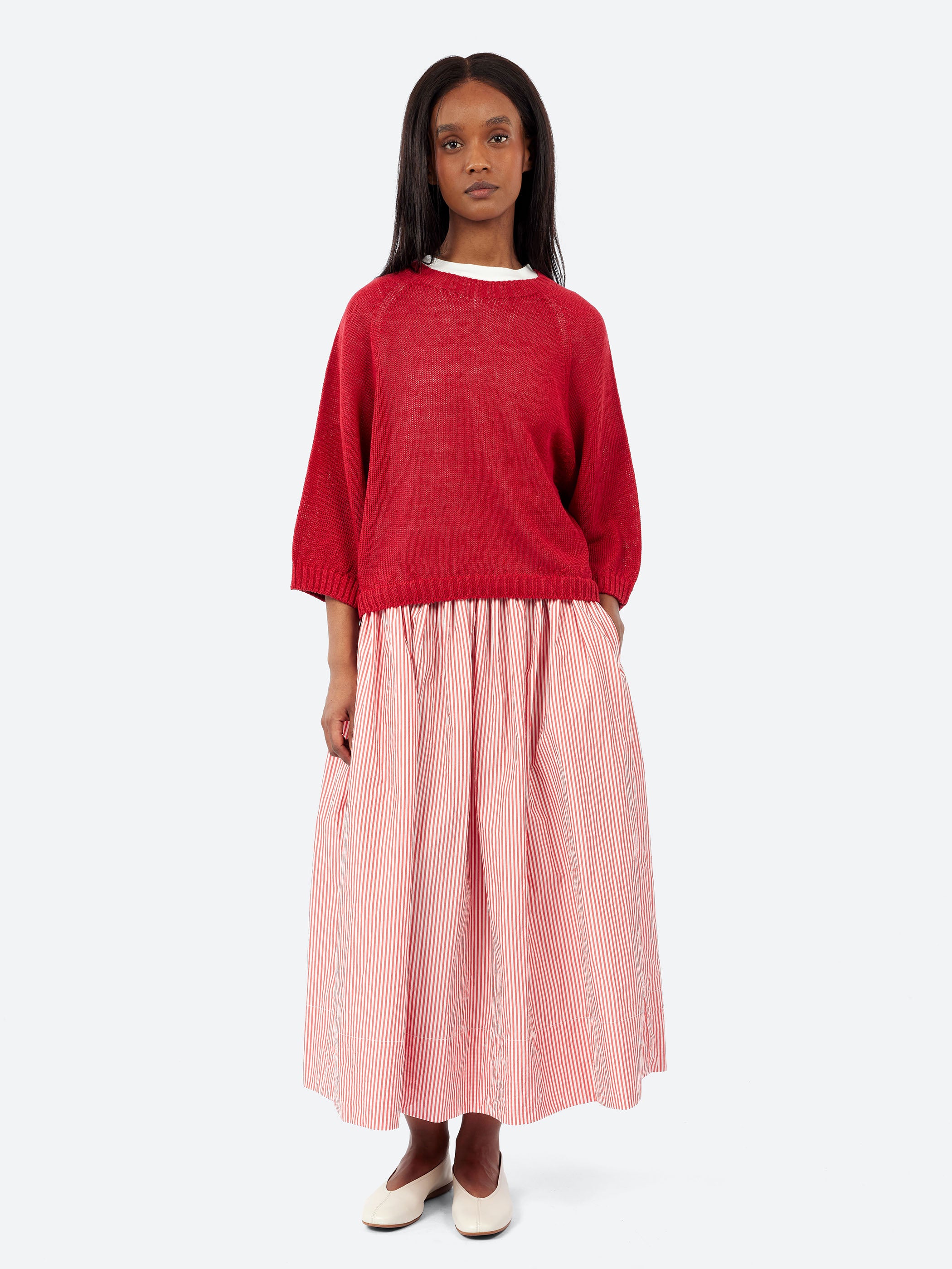 Linen Knit Pullover
