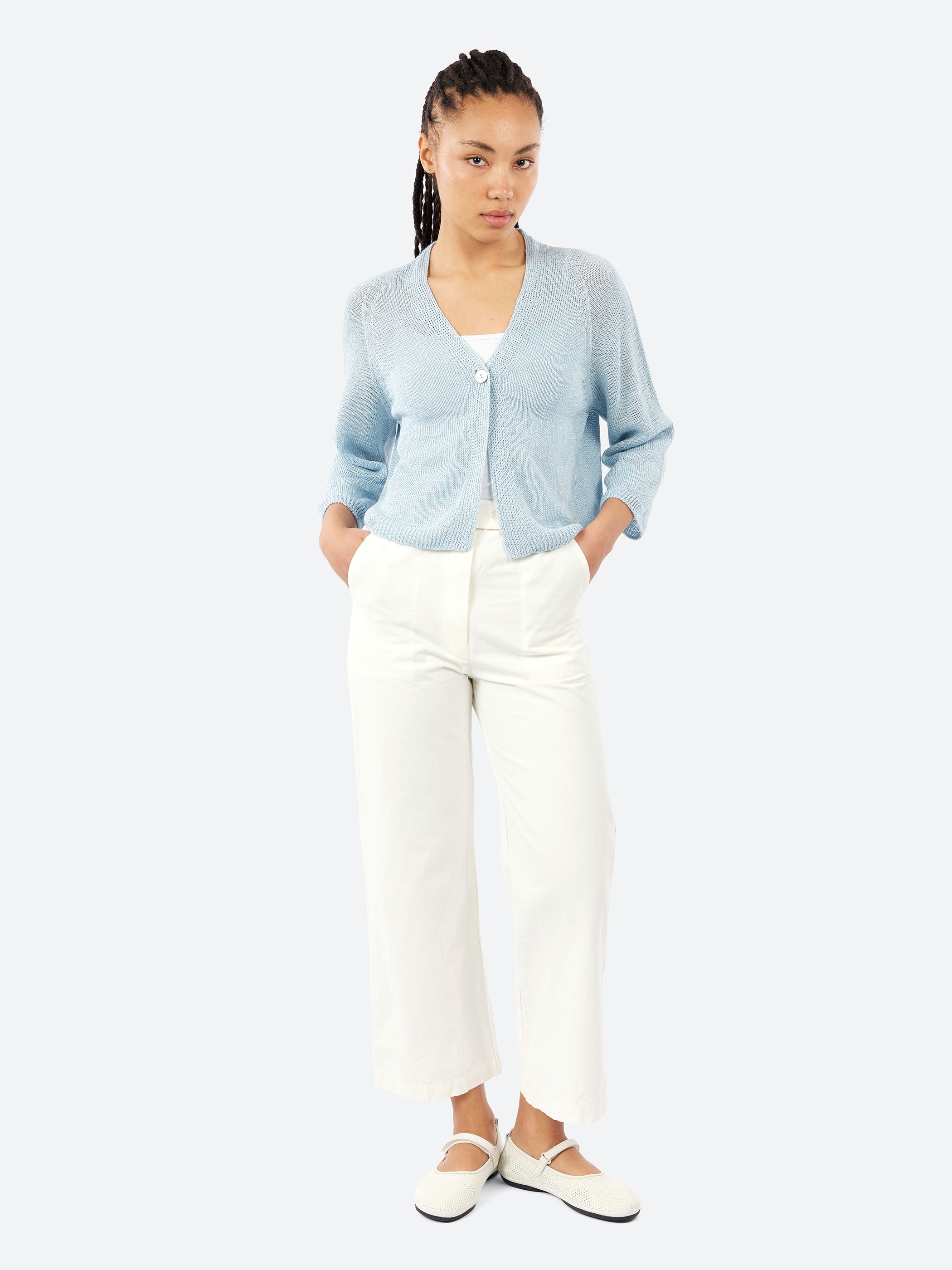 Linen Knit Cardigan
