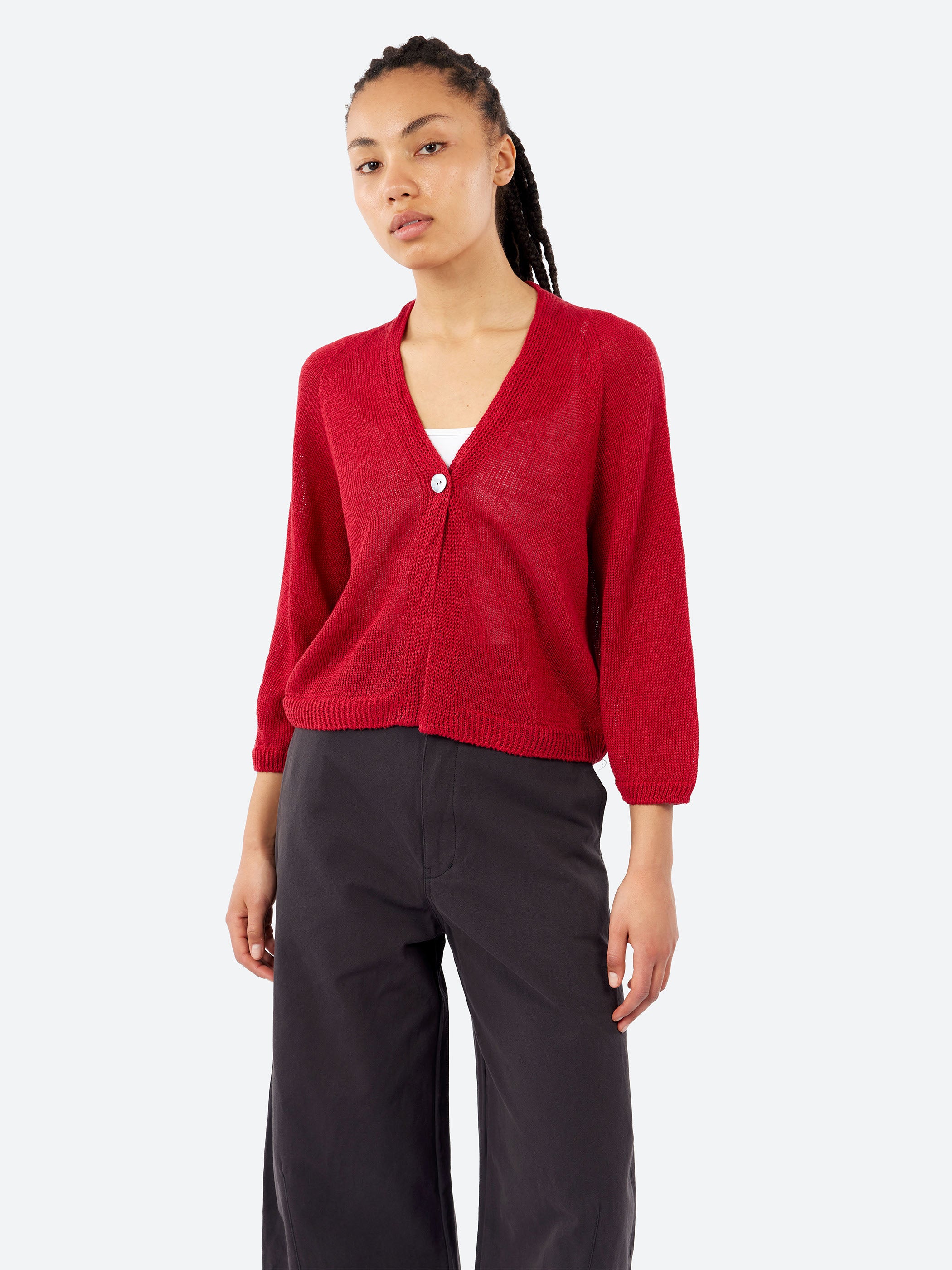 Linen Knit Cardigan
