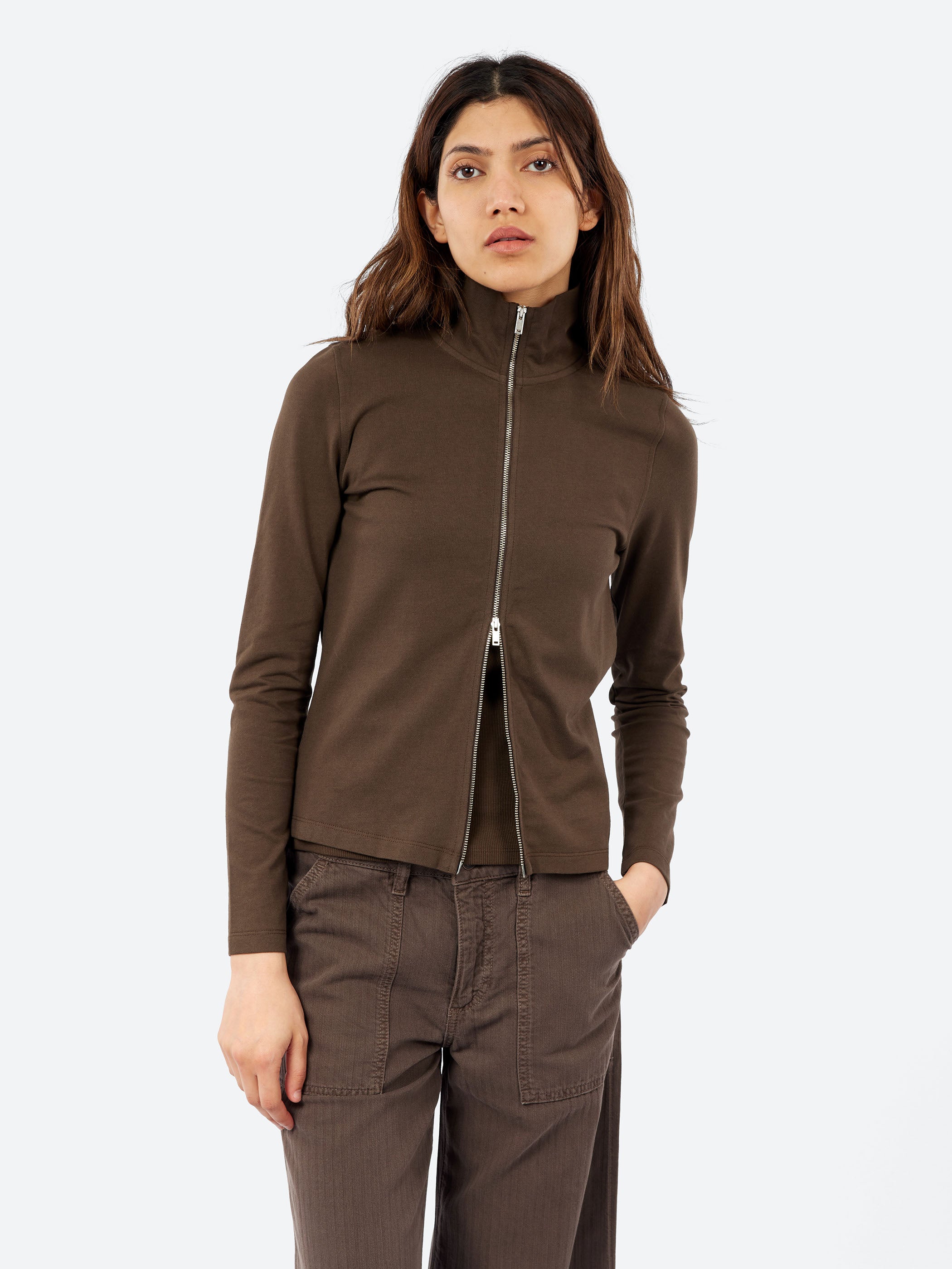 Olive Zip Up