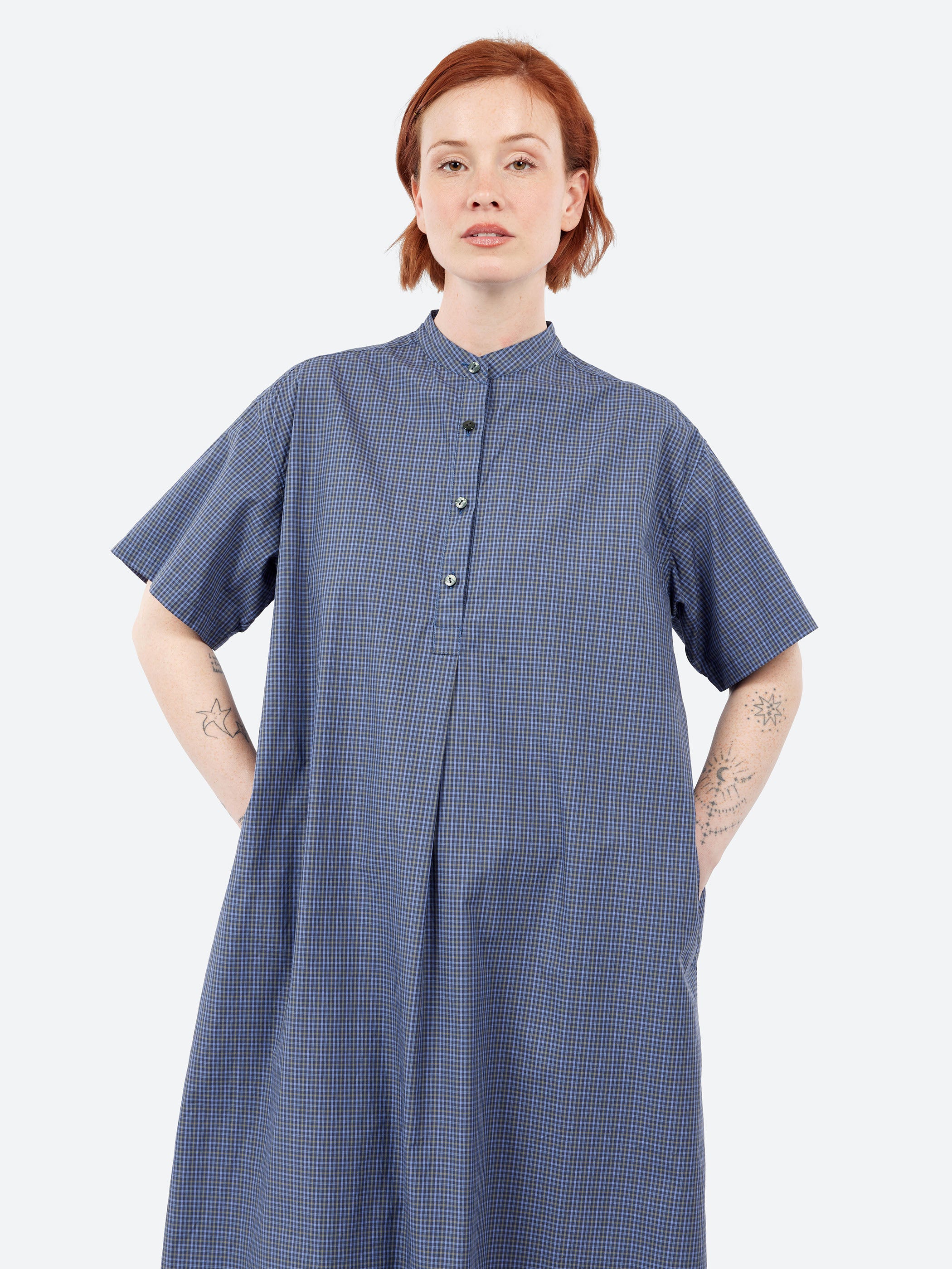 Stand Collar Dress